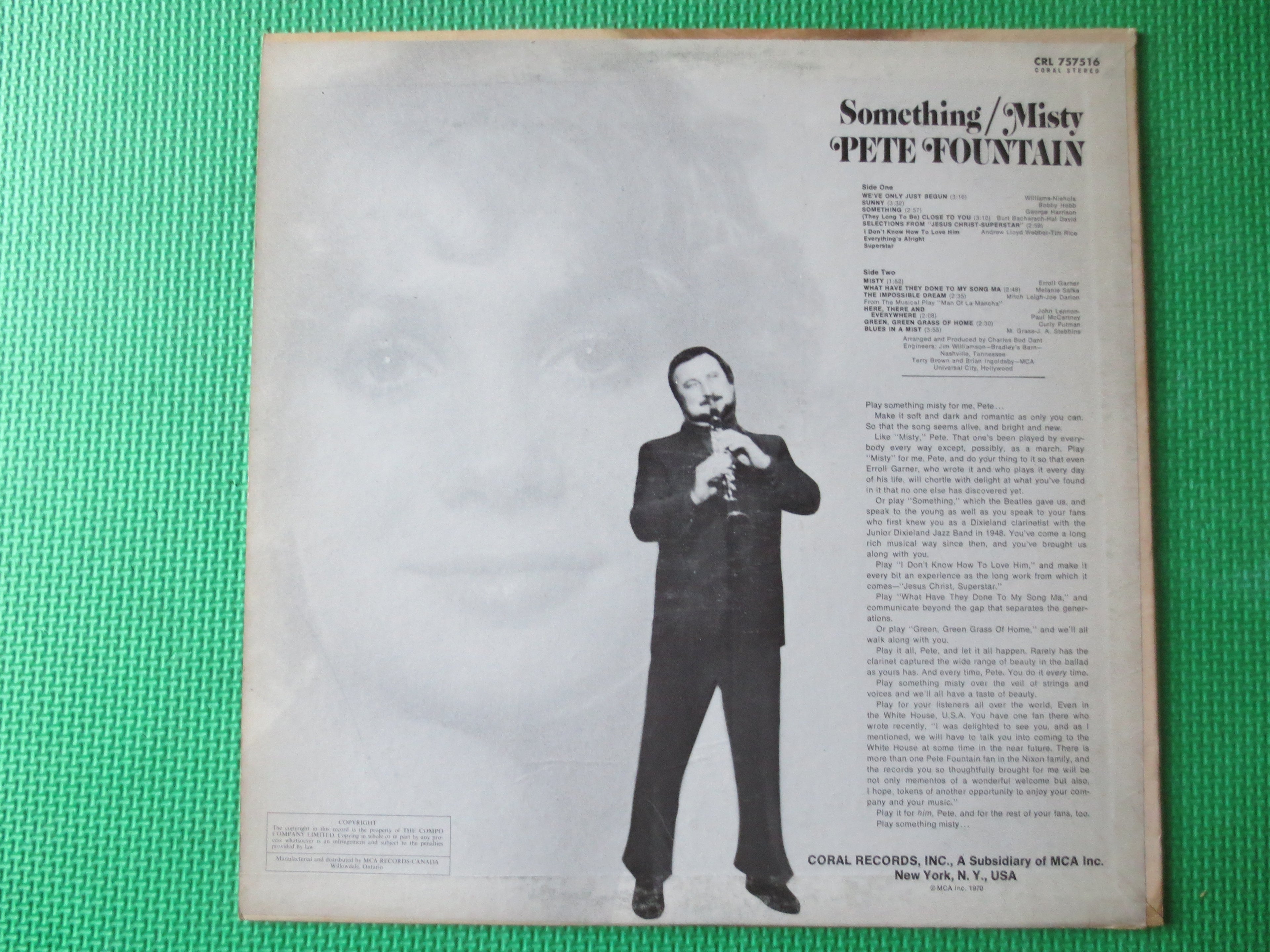 Pete Fountain – Something Misty (1970) Vinyl LP