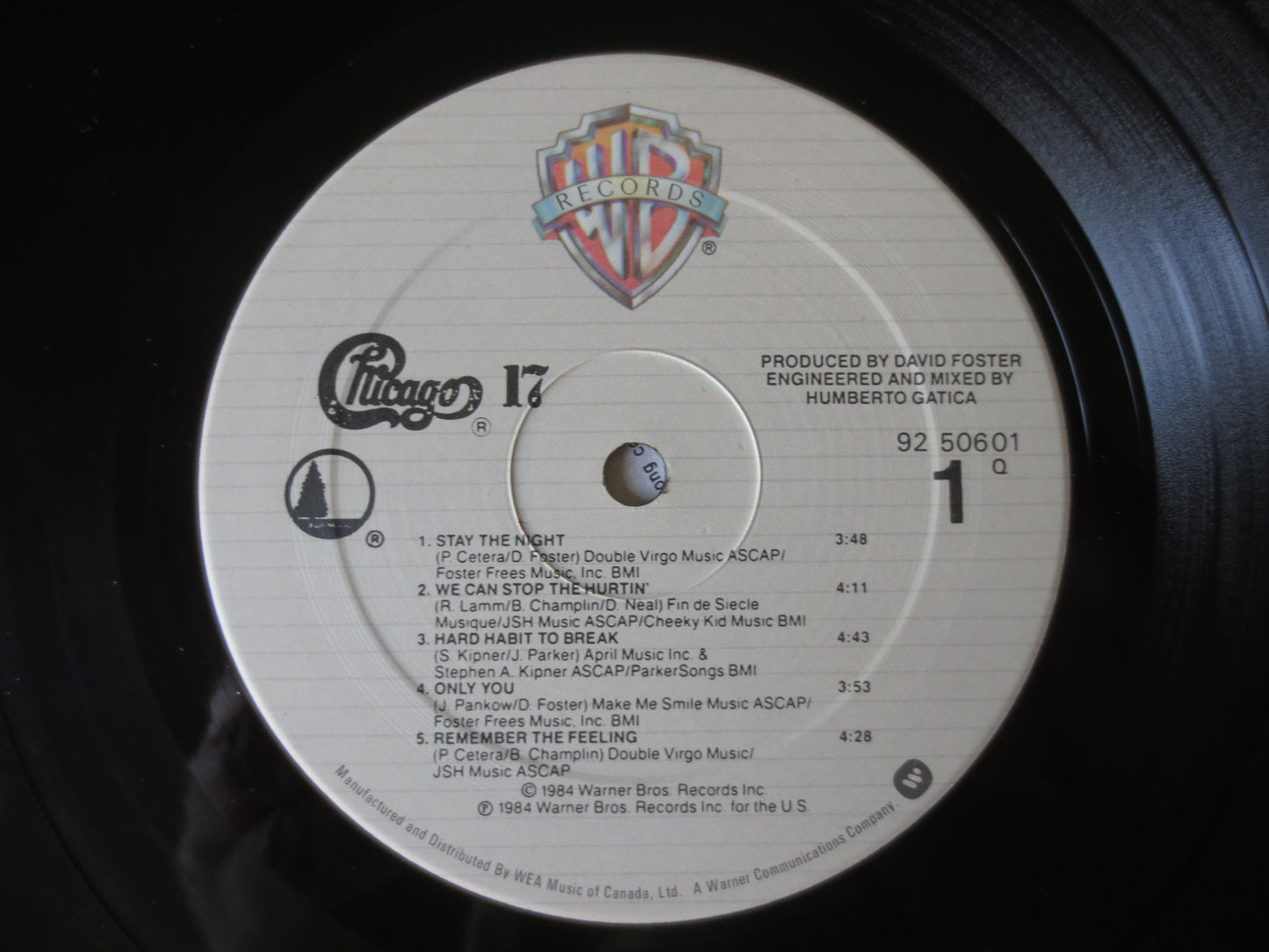 CHICAGO, CHICAGO 17, CHICAGO Records, Vintage Vinyl, Record Vinyl, lps, Vinyl Record, Vinyl Lps, Rock Record, 1984 Records