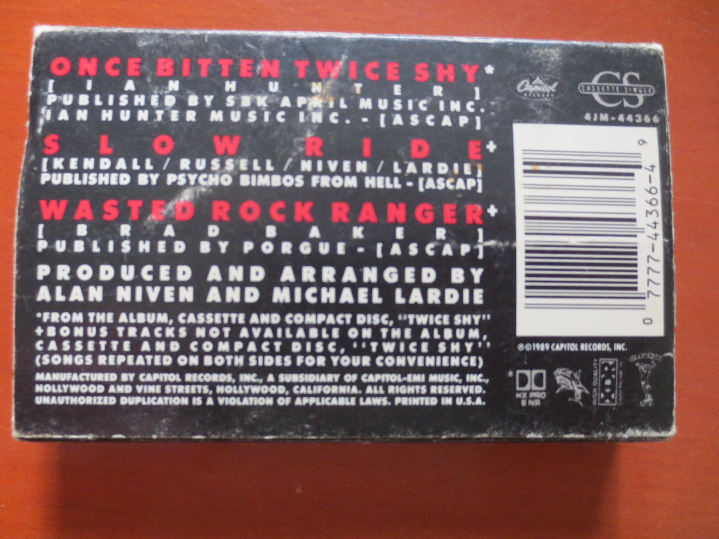 Great White – Once Bitten (1987) Cassette