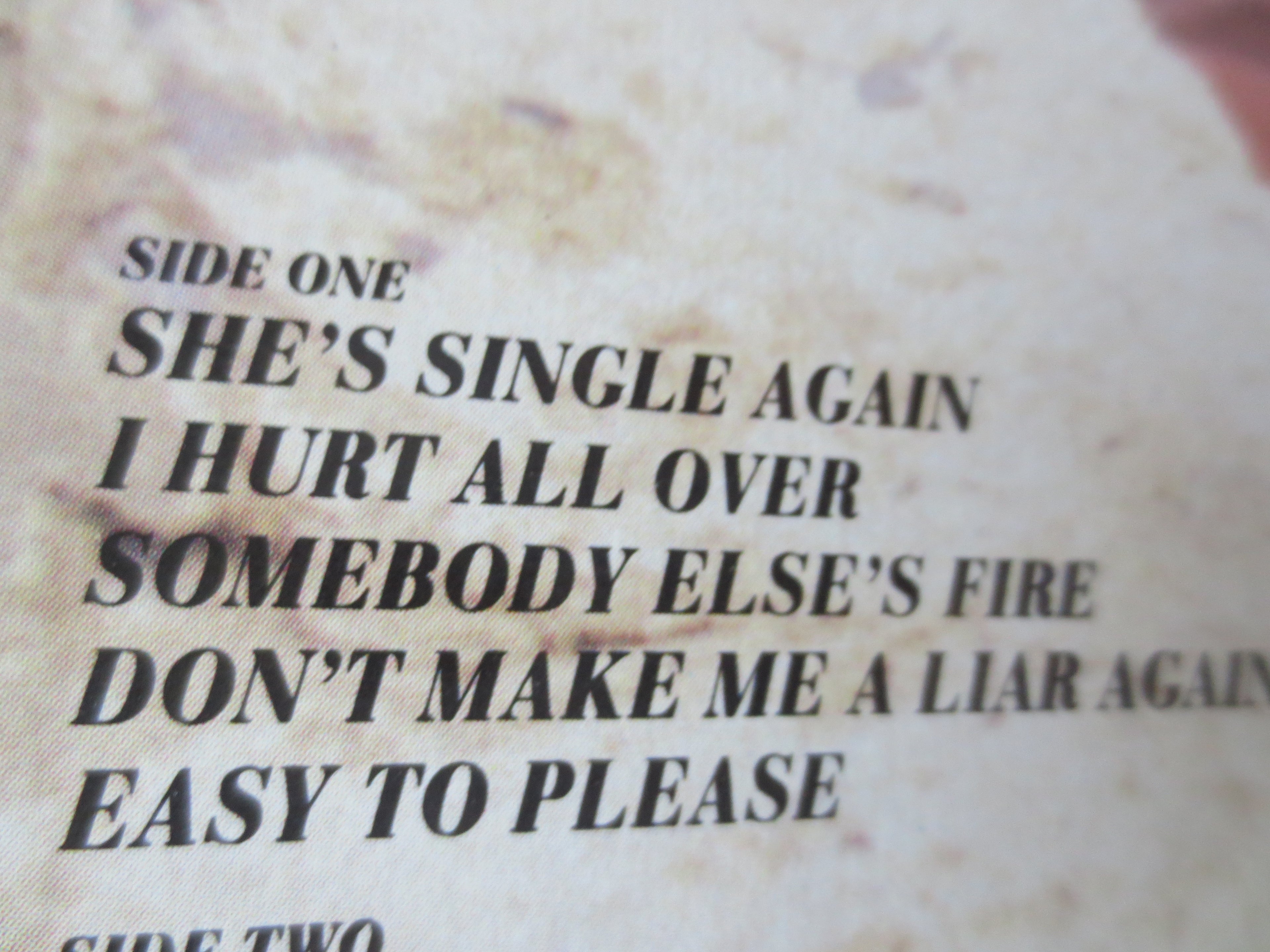 Janie Fricke – Somebody Else's Fire (1985) Vinyl LP