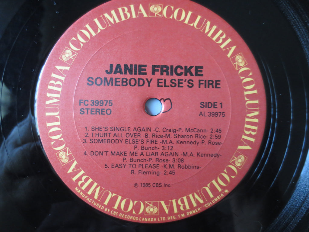 Janie Fricke – Somebody Else's Fire (1985) Vinyl LP