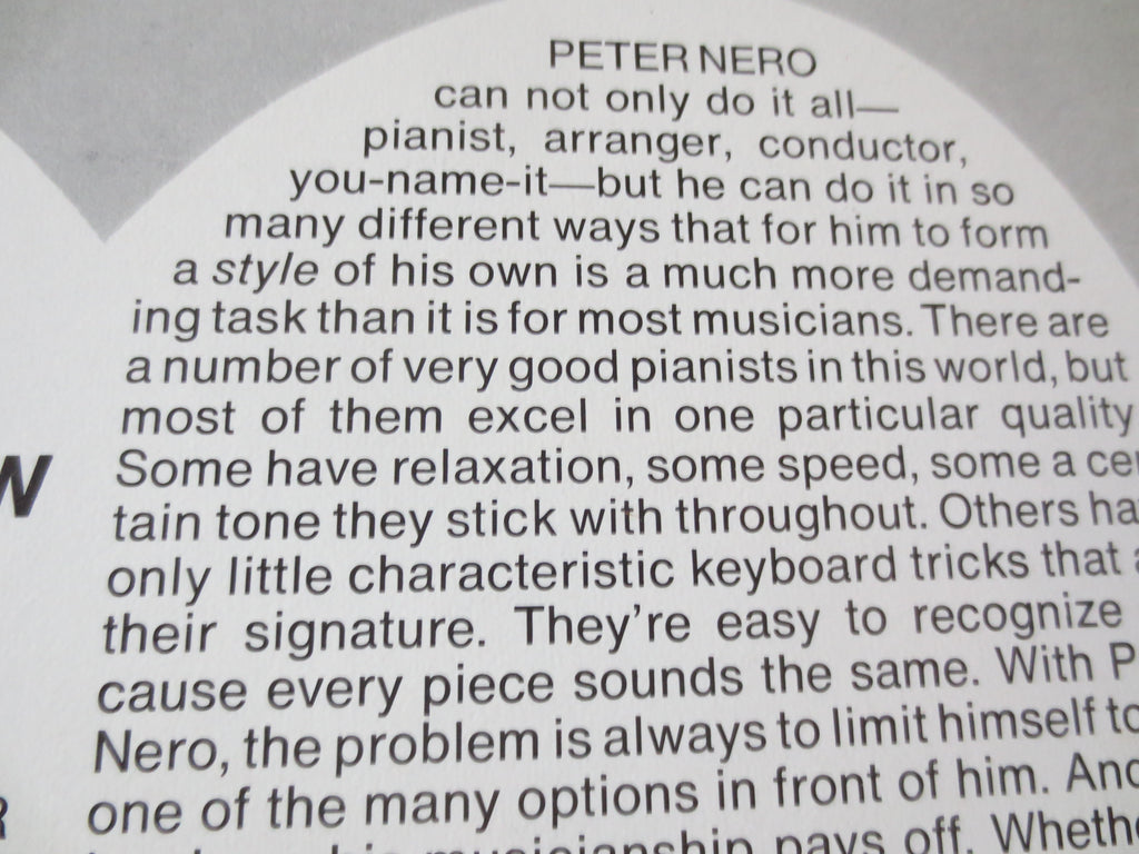 Peter Nero – The First Time Ever (1972) Vinyl LP