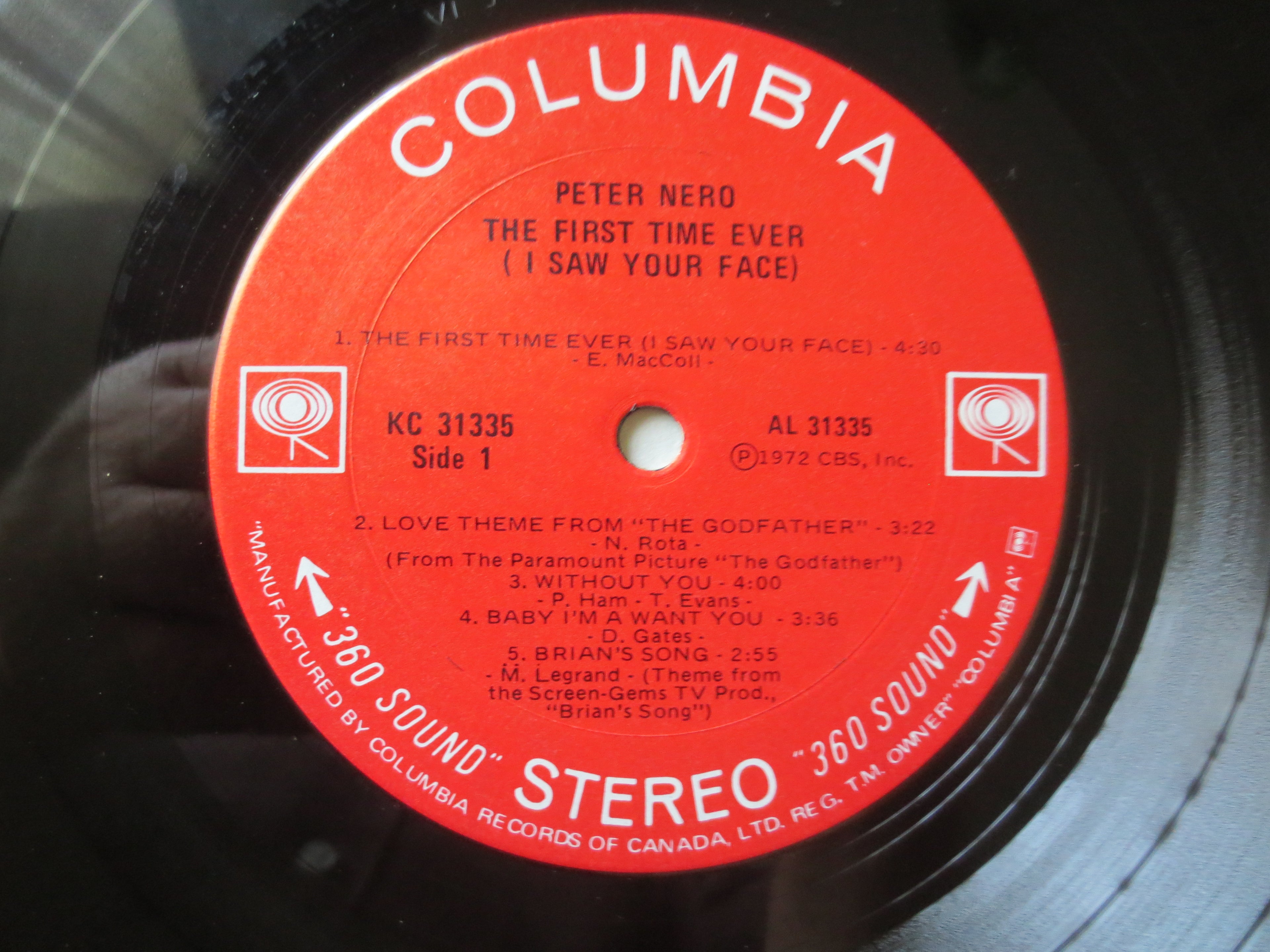 Peter Nero – The First Time Ever (1972) Vinyl LP