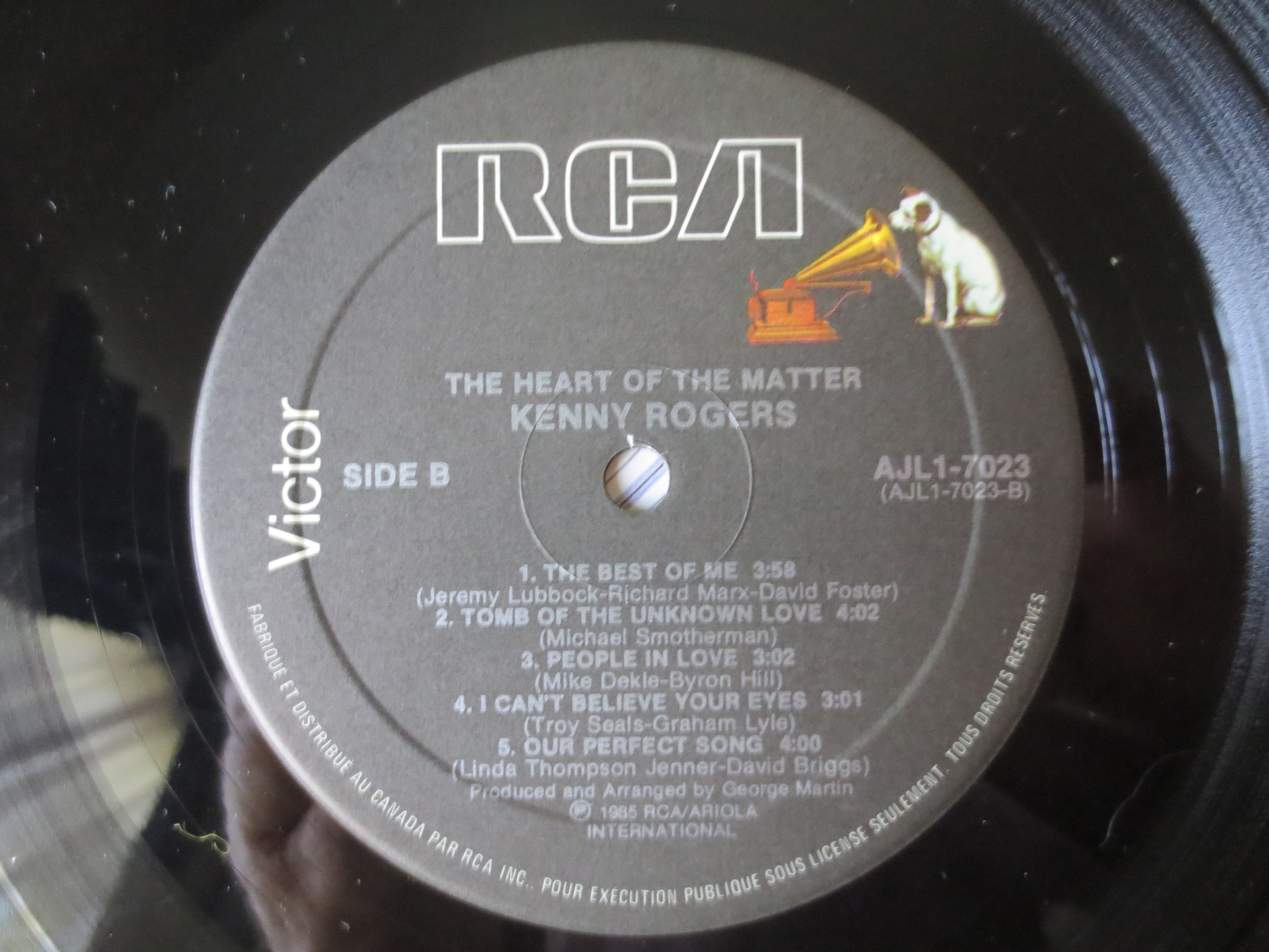 Kenny Rogers – The Heart of the Matter (1985) Vinyl LP