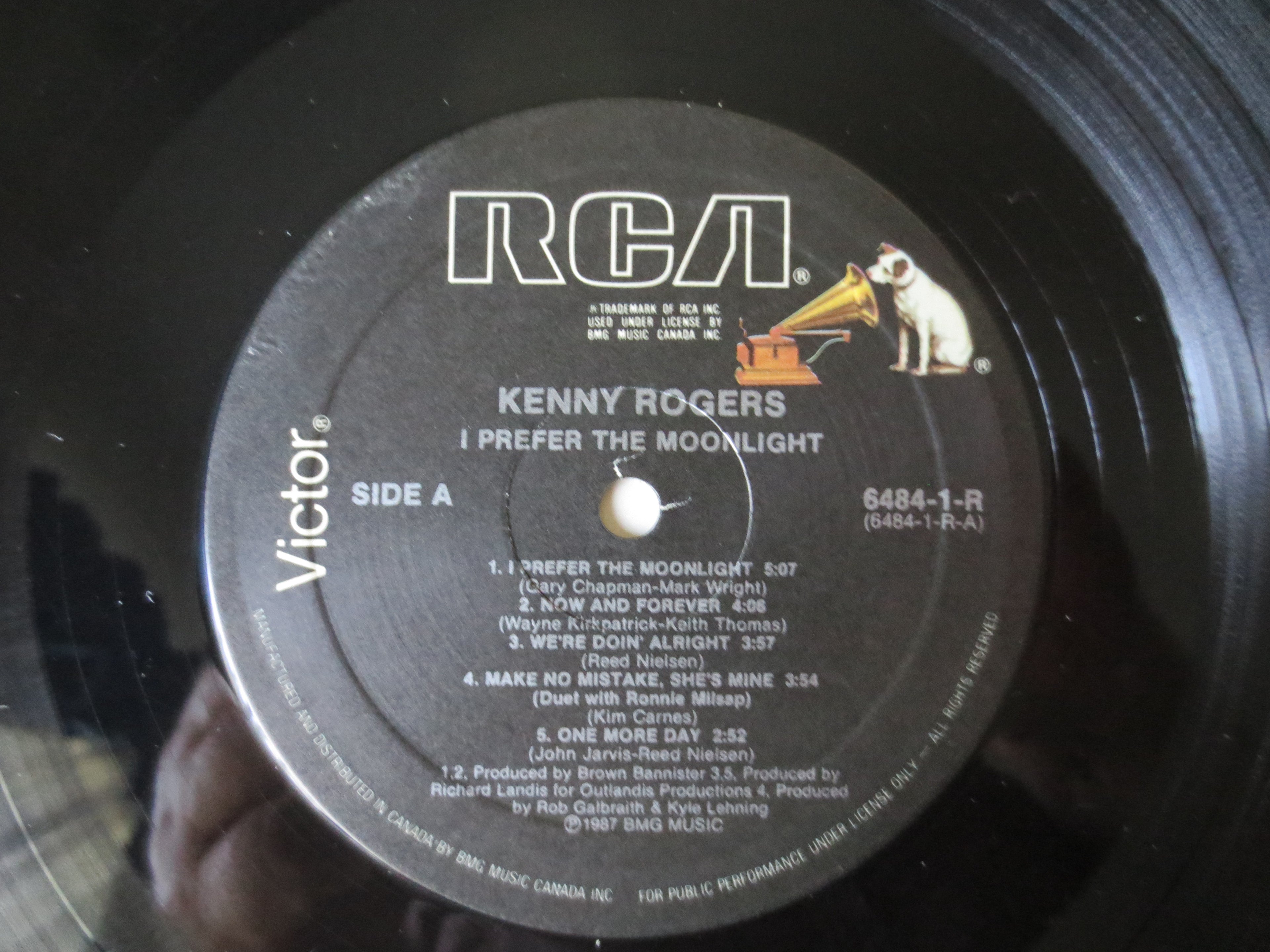 Kenny Rogers – I Prefer the Moonlight (1987) Vinyl LP