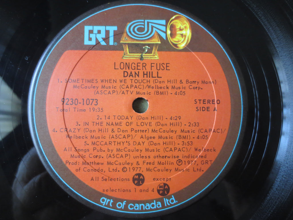 Dan Hill – Longer Fuse (1977) Vinyl LP