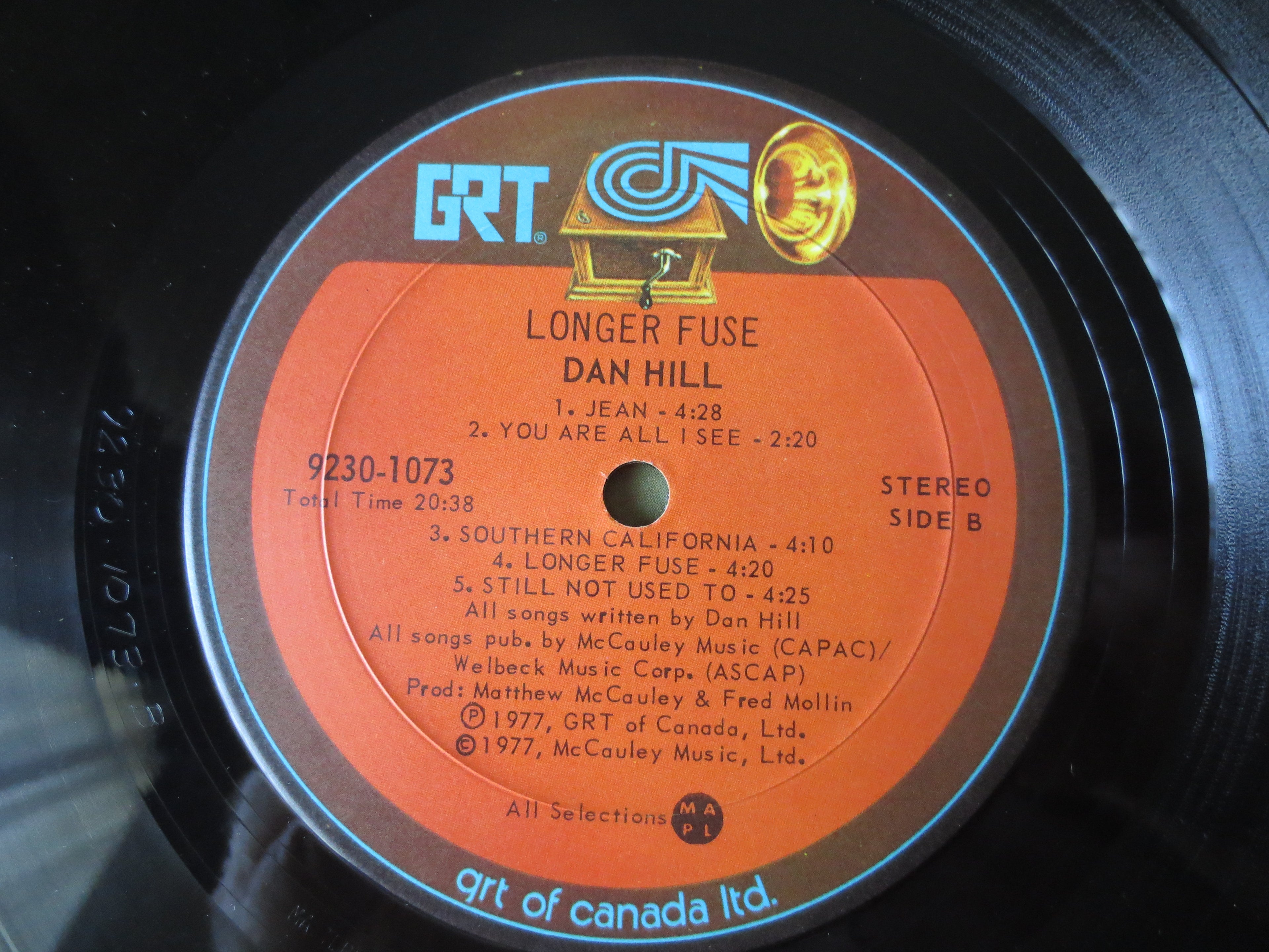 Dan Hill – Longer Fuse (1977) Vinyl LP