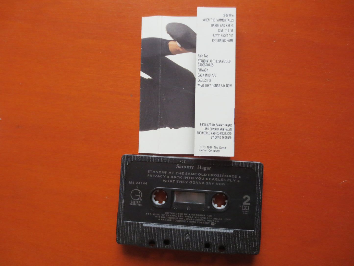 SAMMY HAGAR Tape, SAMMY Hagar Album, Sammy Hagar Music, Sammy Hagar Song, Tape Cassette, Rock Cassette, 1987 Cassette