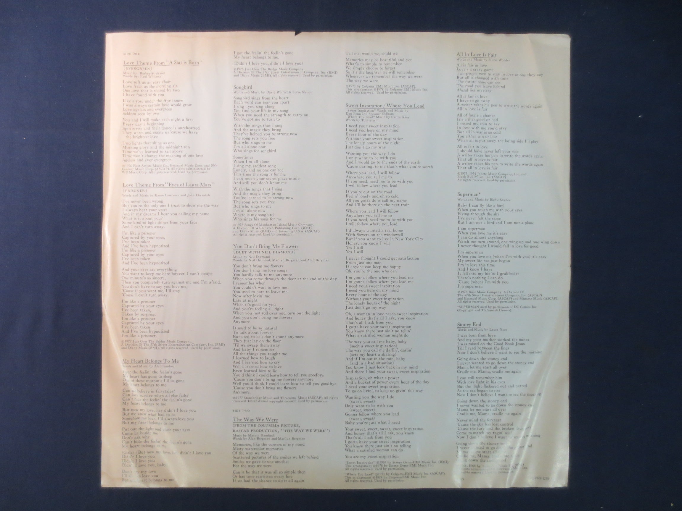 Barbra Streisand – Greatest Hits Vol. 2 (1978) Vinyl LP