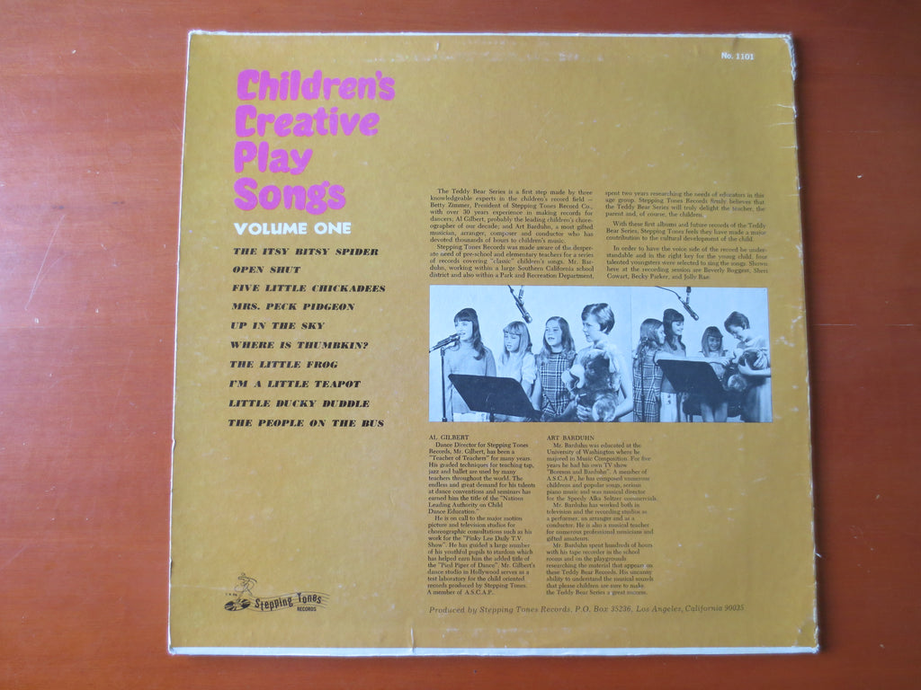 Stepping Tones – Children's Creative Play Songs Volume One (1970s) Vinyl LP
