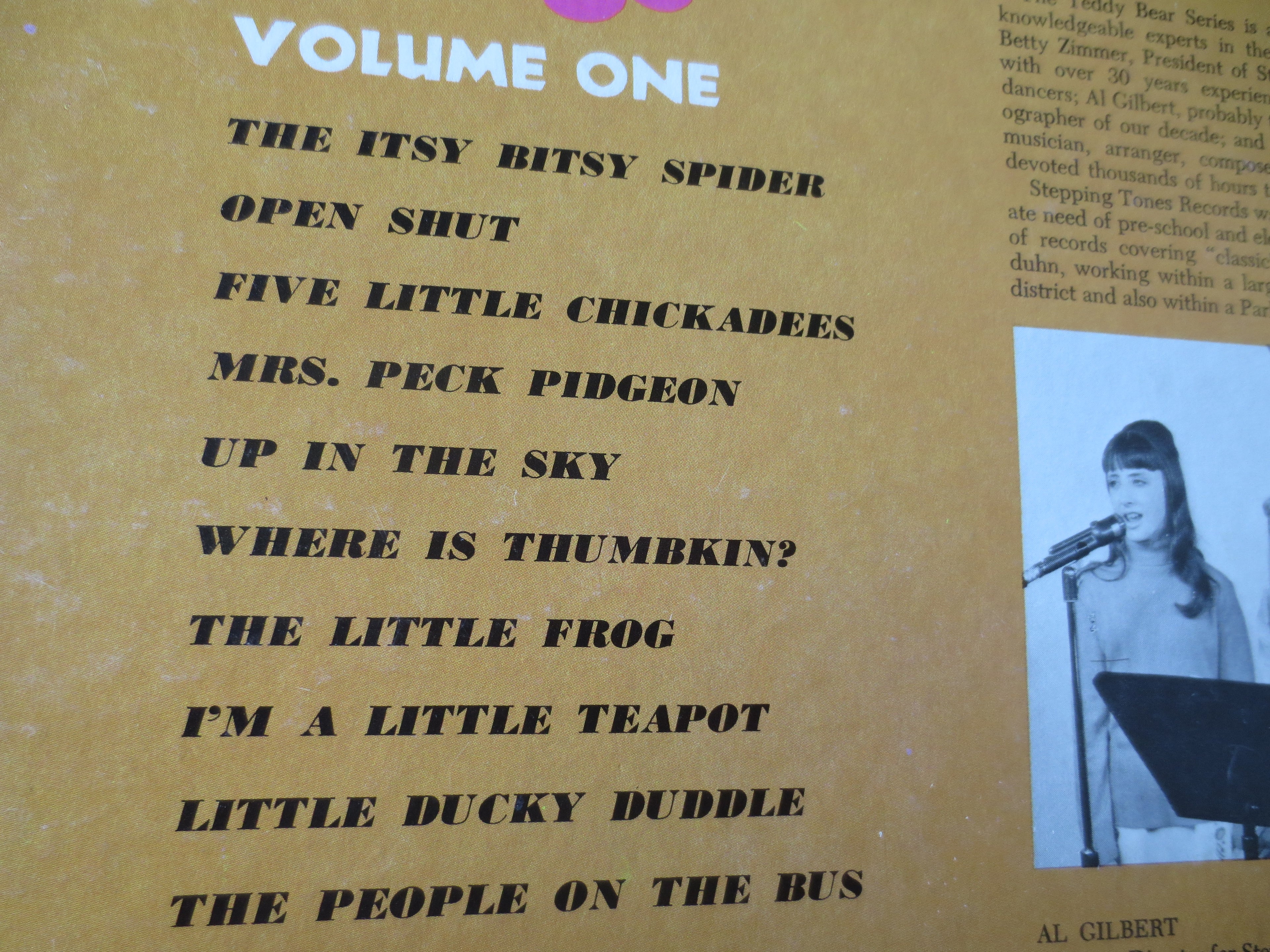 Stepping Tones – Children's Creative Play Songs Volume One (1970s) Vinyl LP