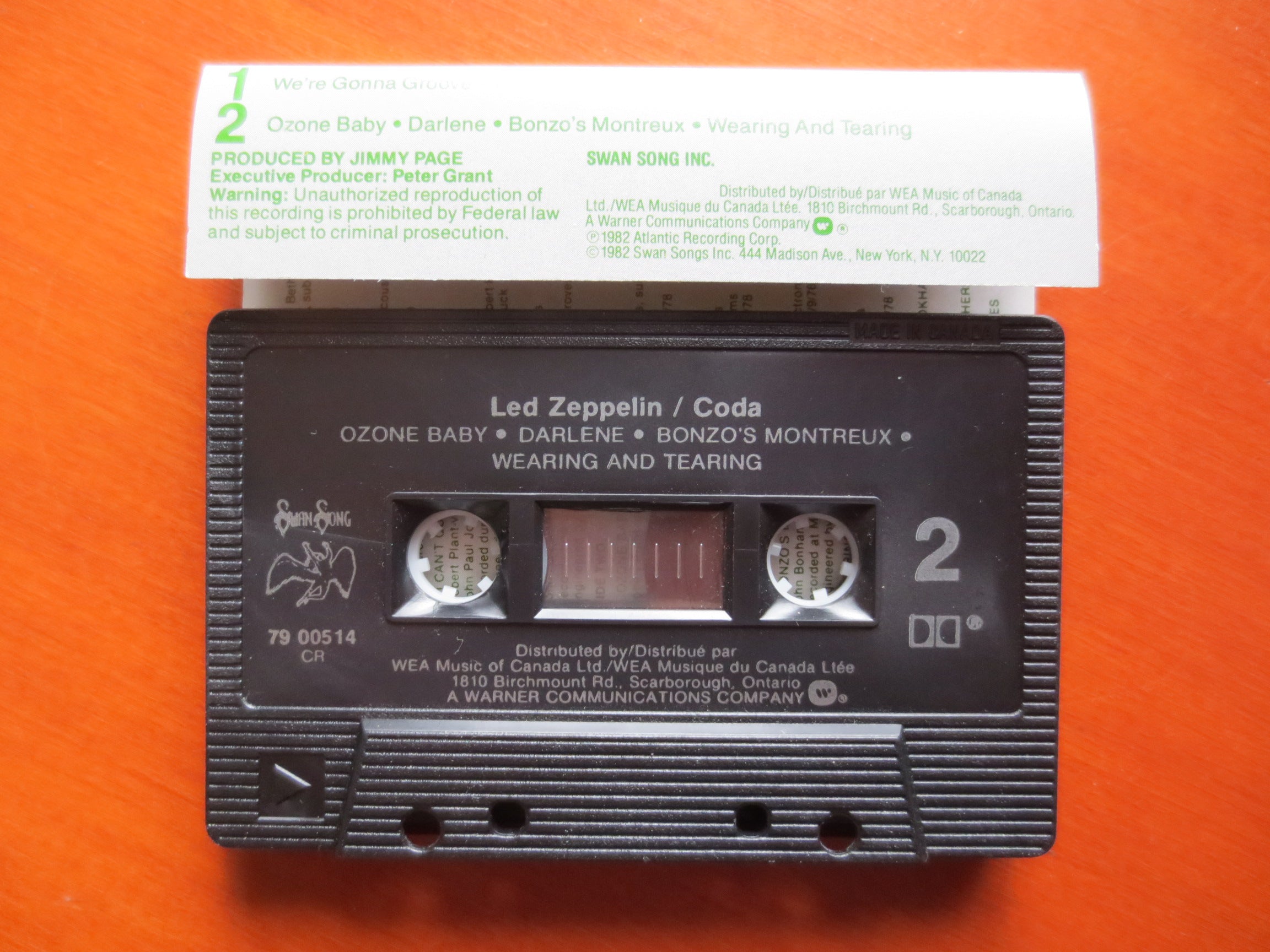 Led Zeppelin – Coda (1982) Cassette