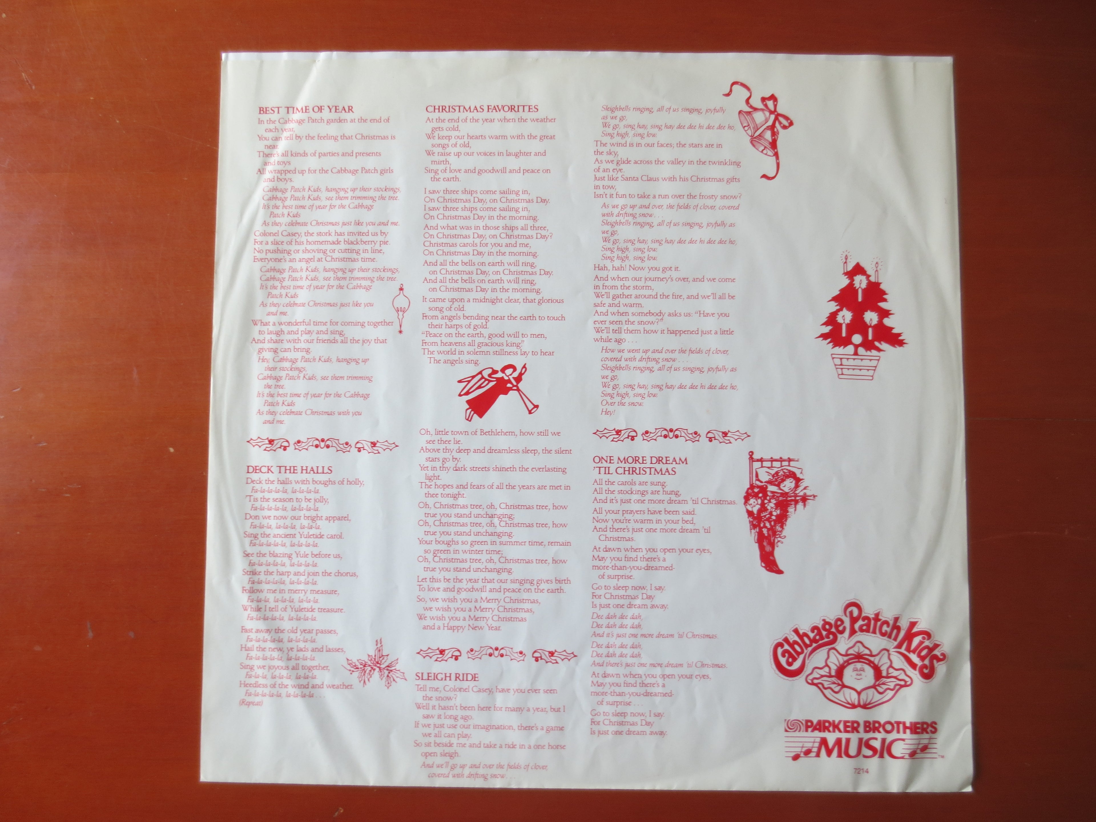 Cabbage Patch Kids – A Cabbage Patch Christmas (1984) Vinyl LP