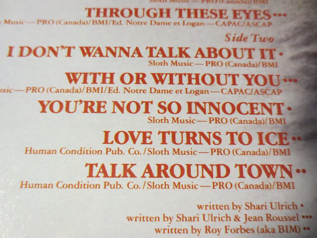 Shari Ulrich – Talk Around Town (1982) Vinyl LP