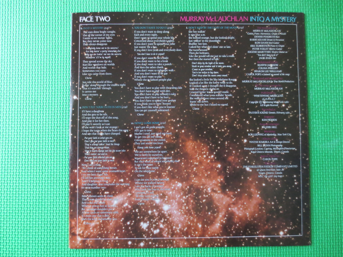 MURRAY McLAUCHLAN, Into a MYSTERY, Country Records, Vintage Vinyl, Record Vinyl, Records, Vinyl Record, Vinyl, 1980 Records