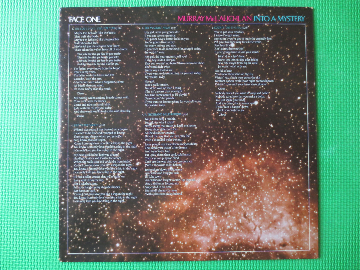 Murray McLauchlan – Into a Mystery (1980) Vinyl LP