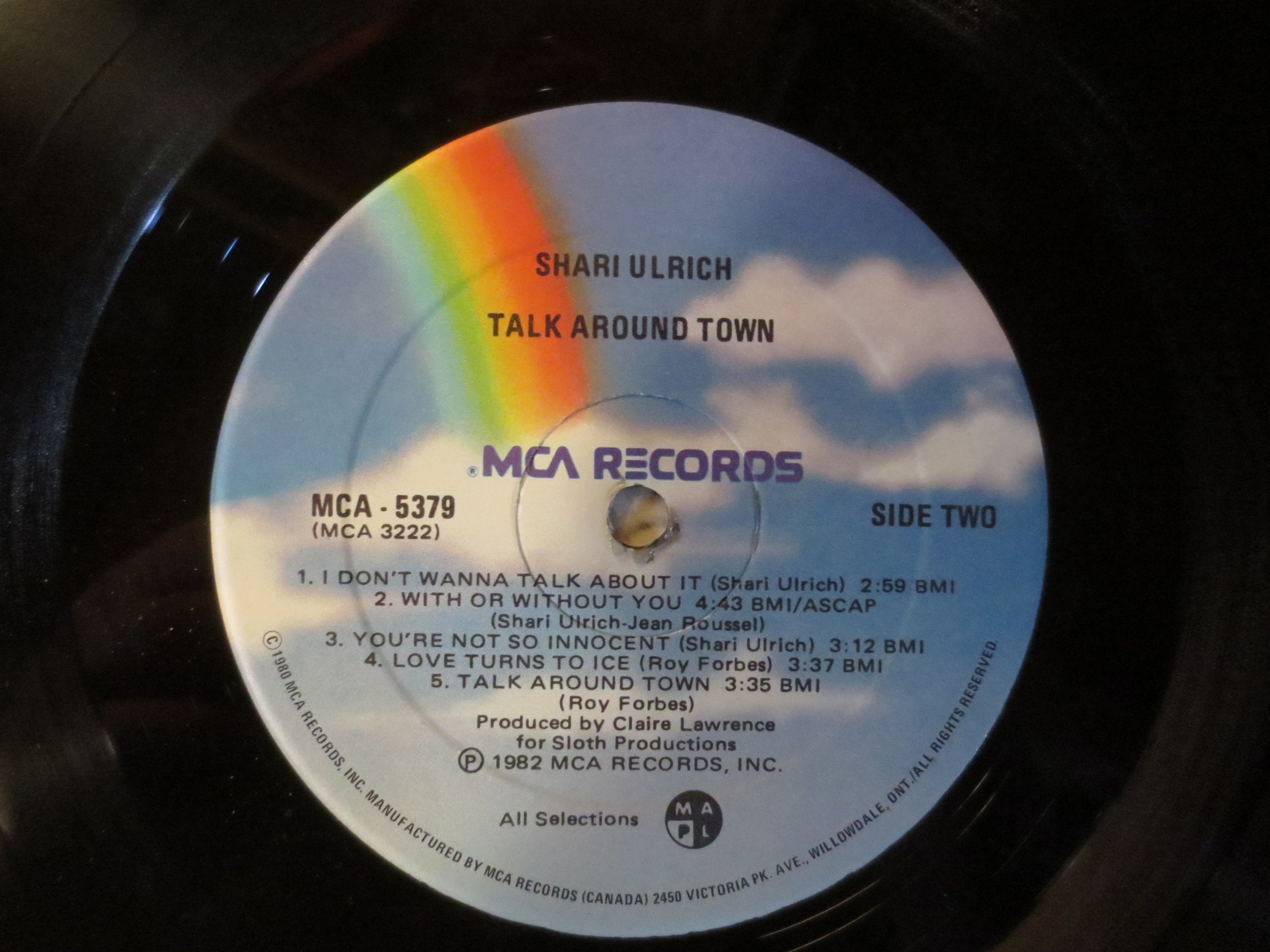 Shari Ulrich – Talk Around Town (1982) Vinyl LP
