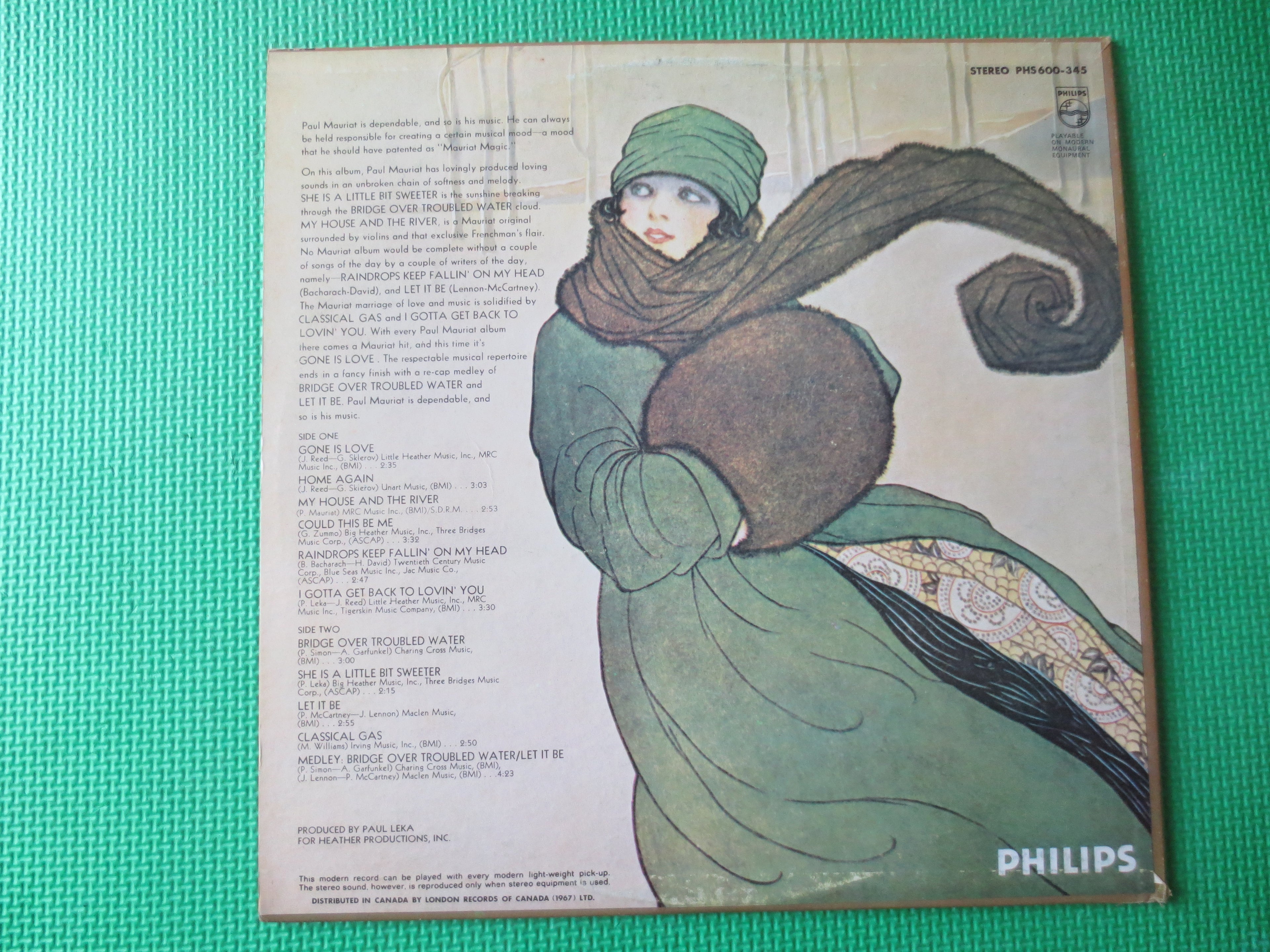 Paul Mauriat & His Orchestra – Gone Is Love (1970) Vinyl LP