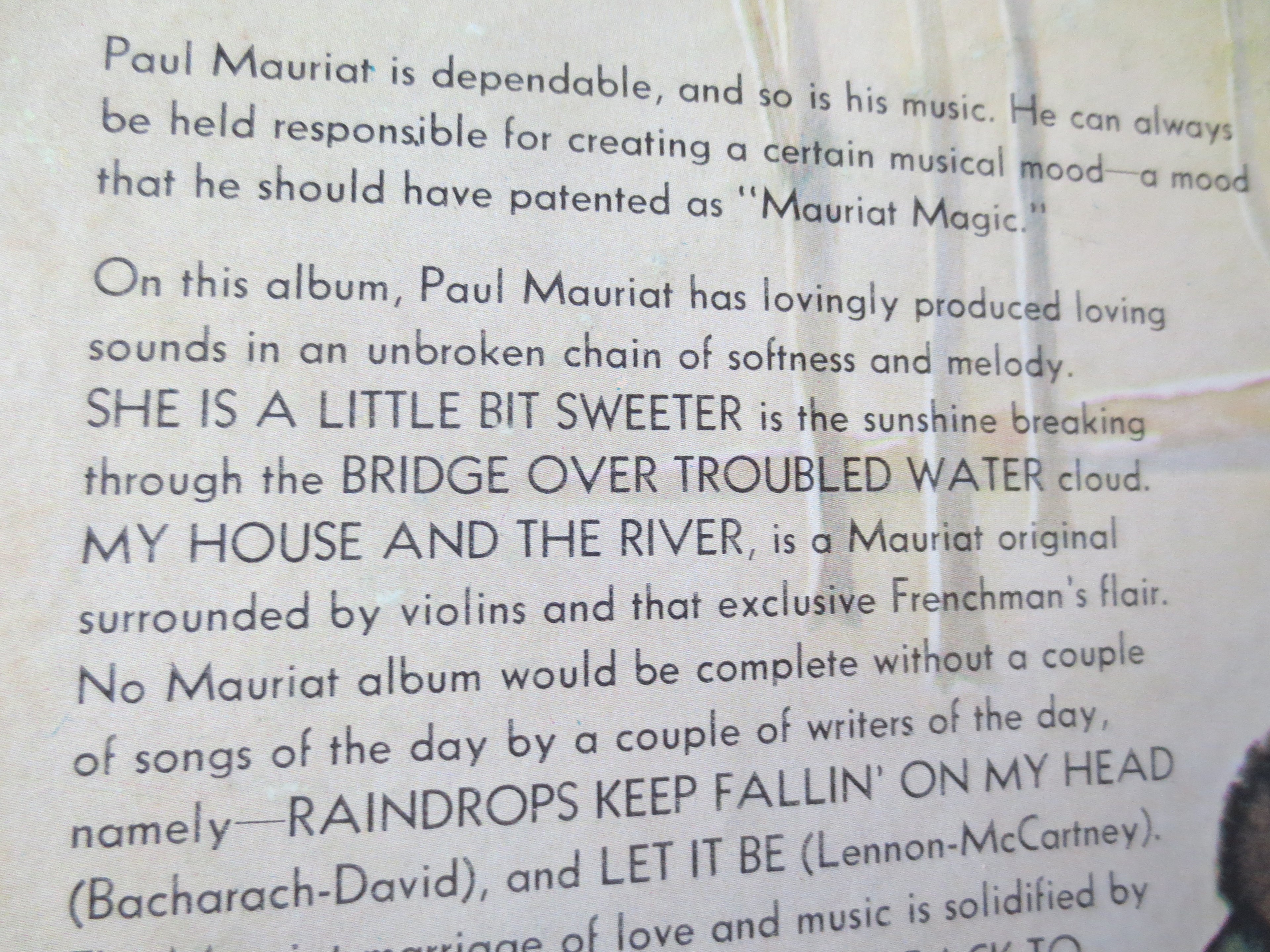 Paul Mauriat & His Orchestra – Gone Is Love (1970) Vinyl LP