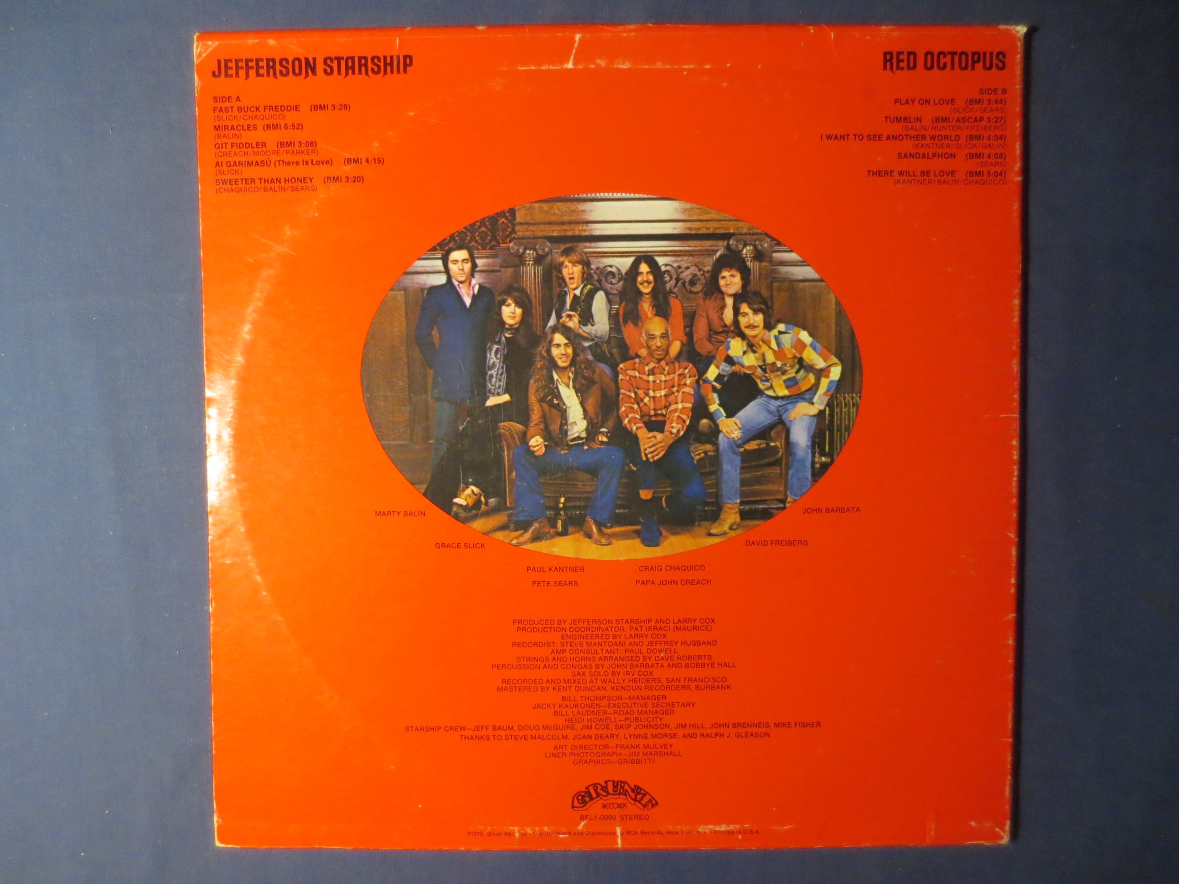 Jefferson Starship – Red Octopus (1975) Vinyl LP