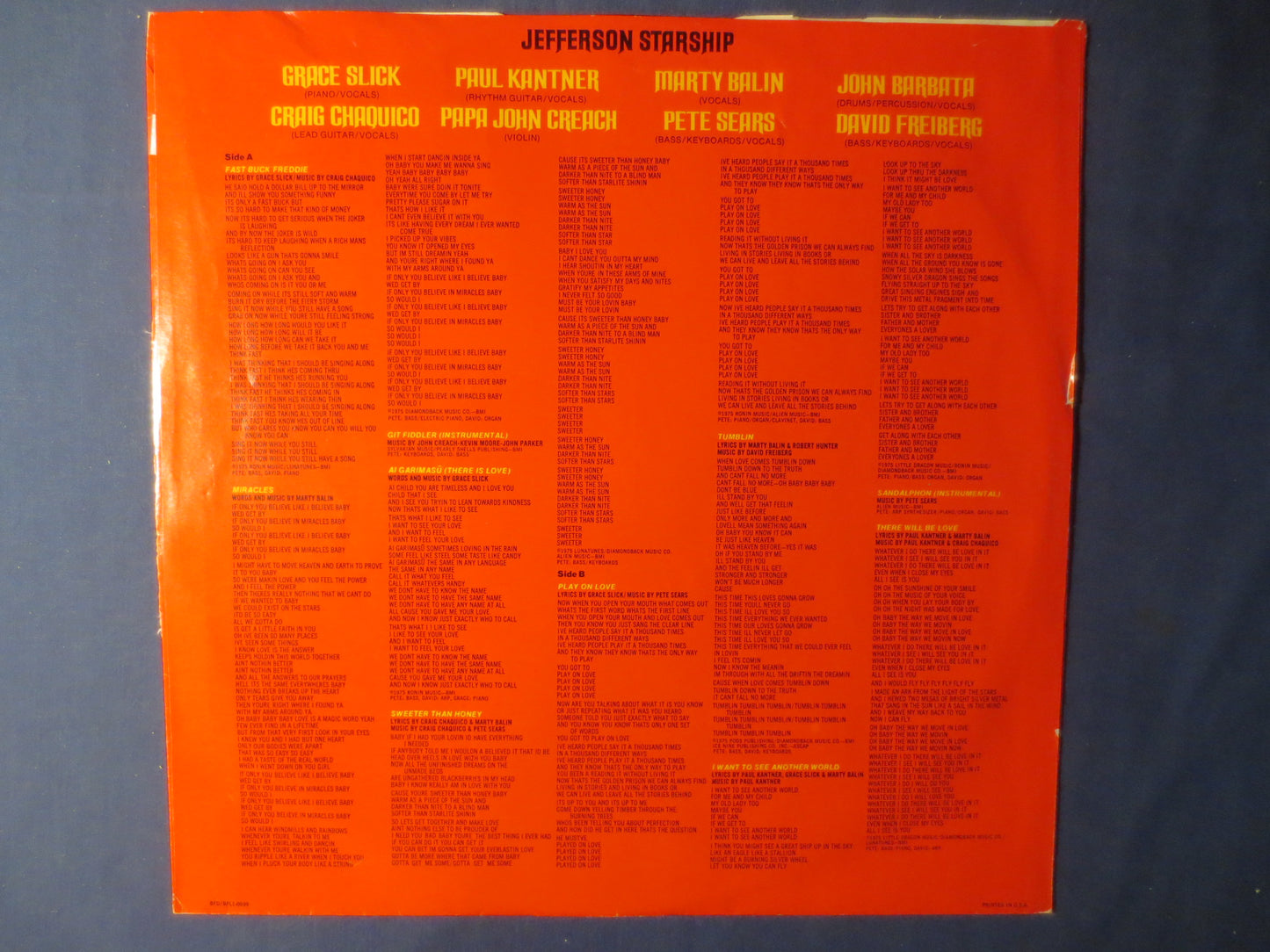 JEFFERSON STARSHIP, RED Octopus, Vintage Vinyl, Vinyl Record, Record Vinyl, Vinyl Albums, Records, Vinyl Lps, 1975 Records