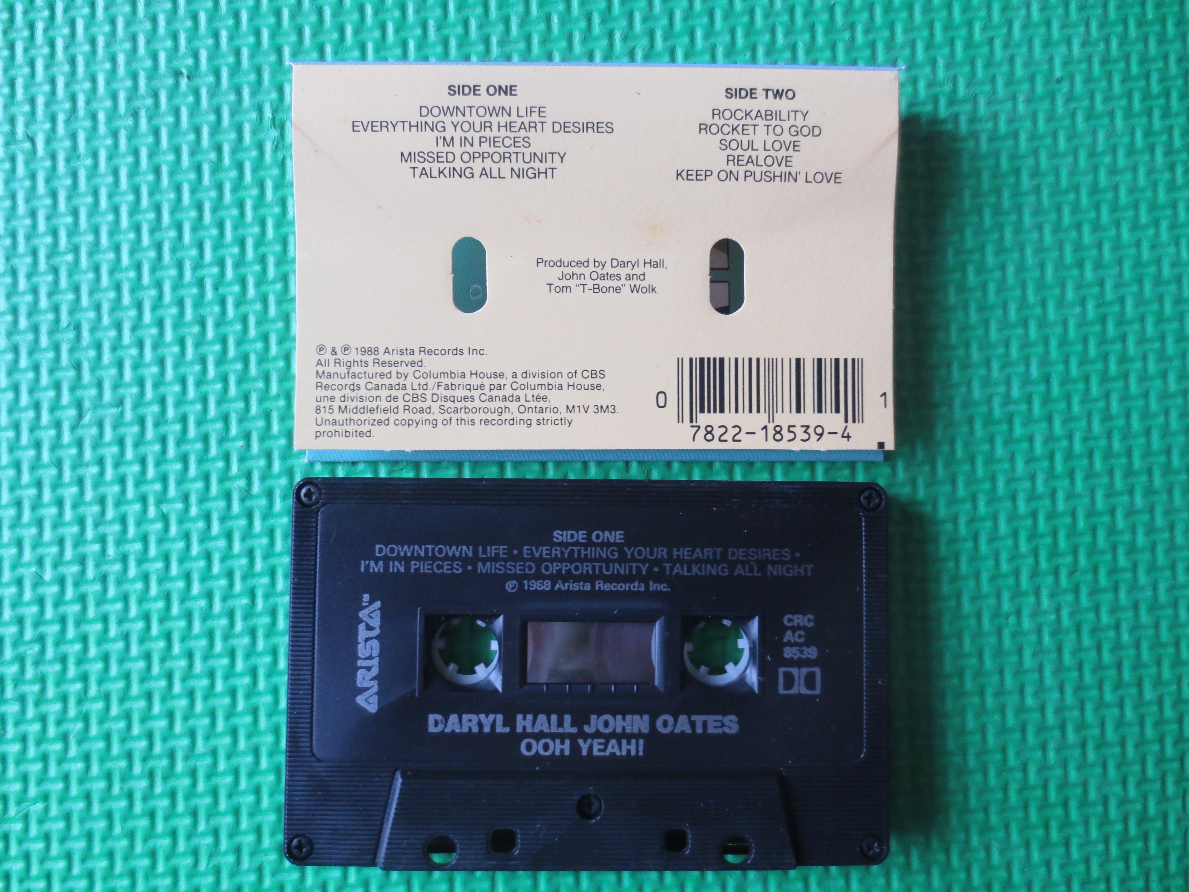 Hall & Oates – Ooh Yeah! (1988) Cassette
