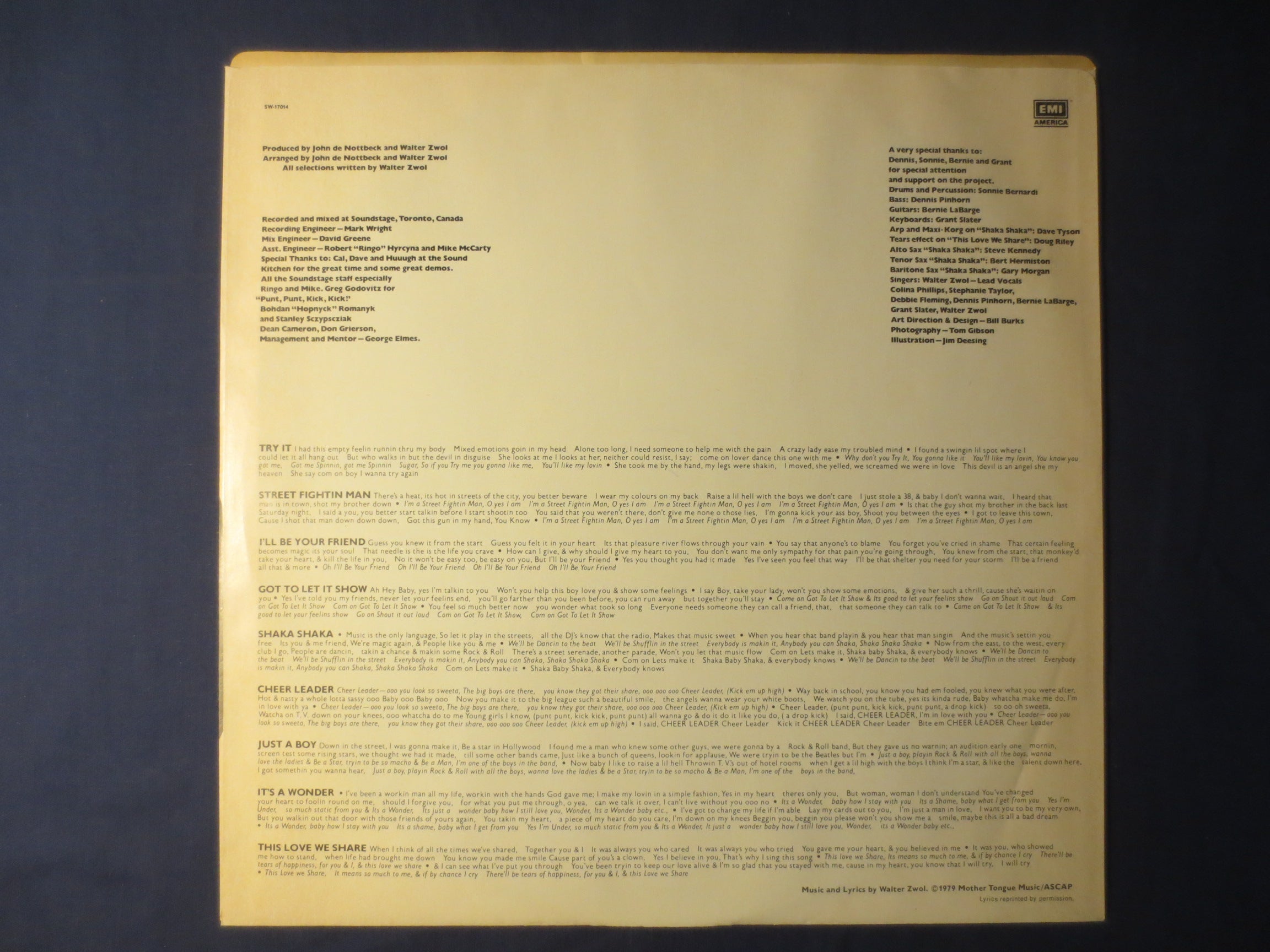 Zwol – Effective Immediately (1979) Vinyl LP