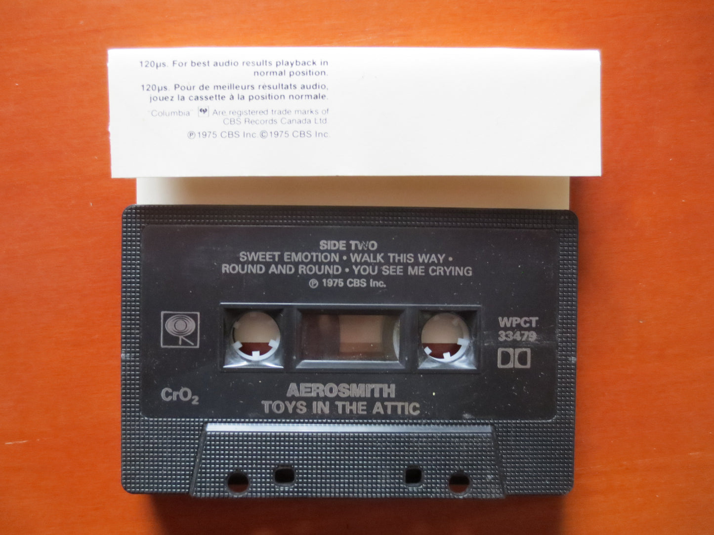 AEROSMITH Tape, TOYS in the Attic, AEROSMITH Album, Aerosmith Music, Aerosmith Song, Tape Cassette, Cassette, 1975 Cassette