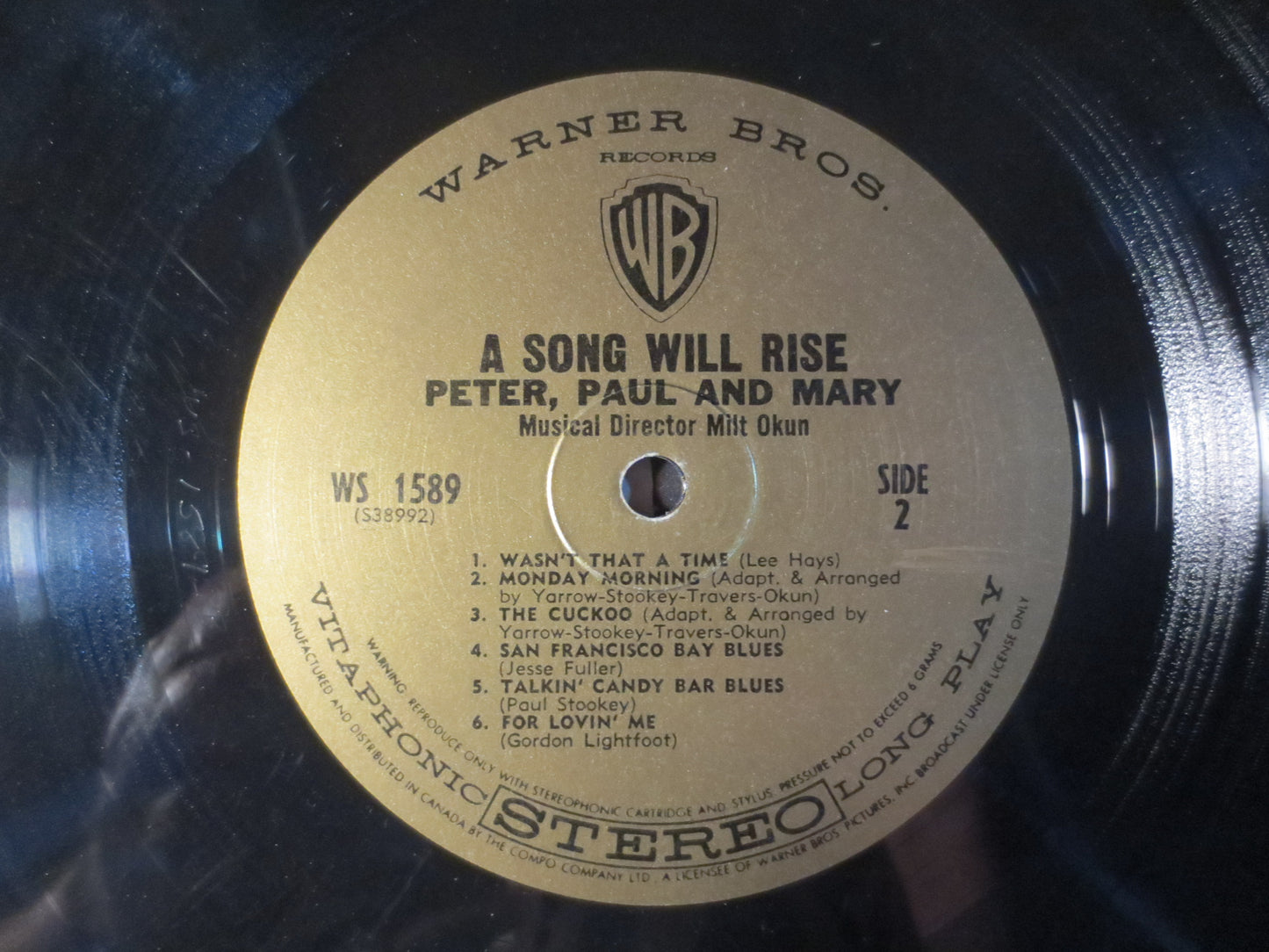 PETER PAUL and MARY, A Song Will Rise, Folk Records, Vintage Vinyl, Records, Vinyl Album, Vinyl Records, Lps, 1965 Records