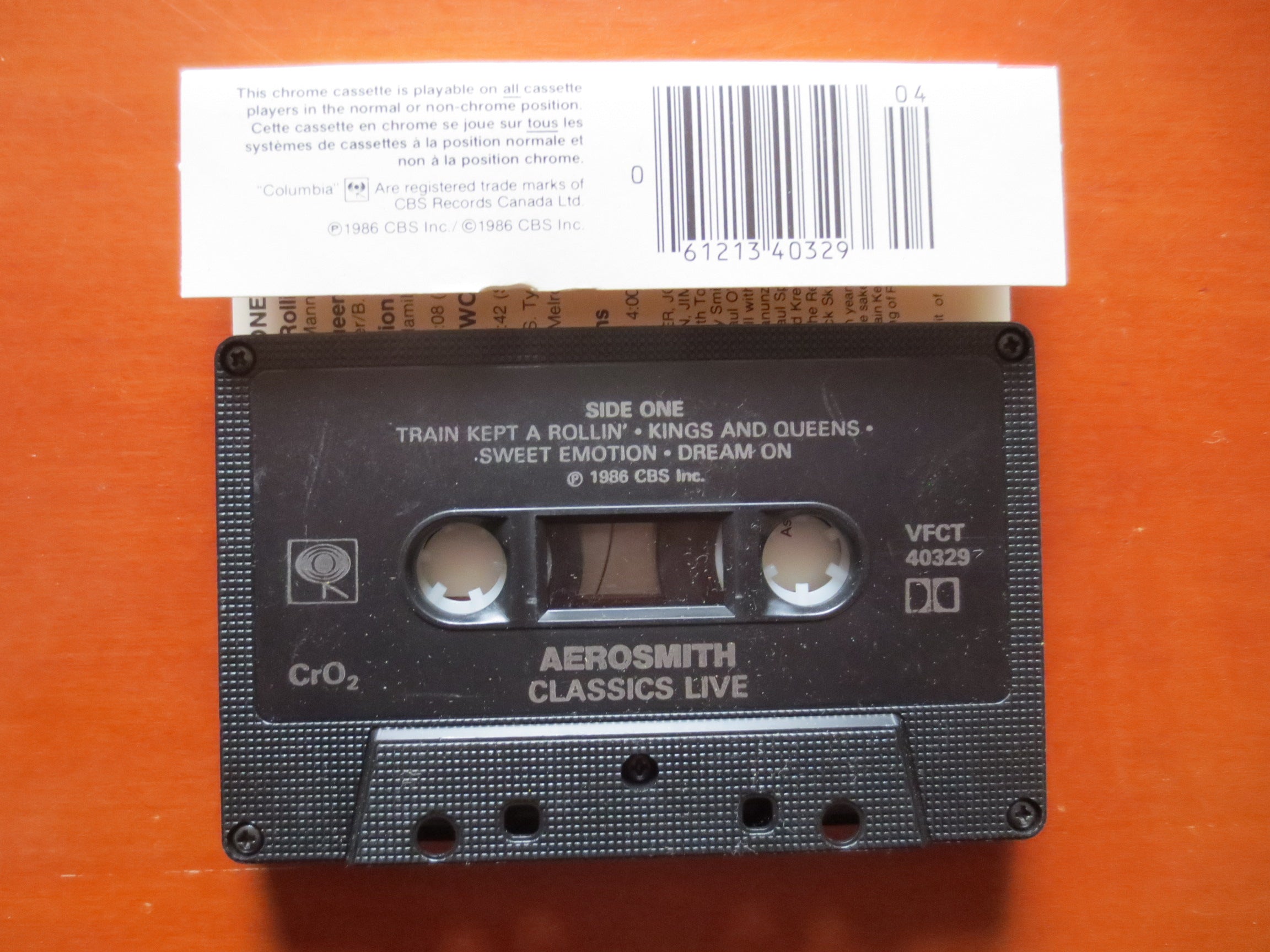 Aerosmith – Classics Live (1986) Cassette