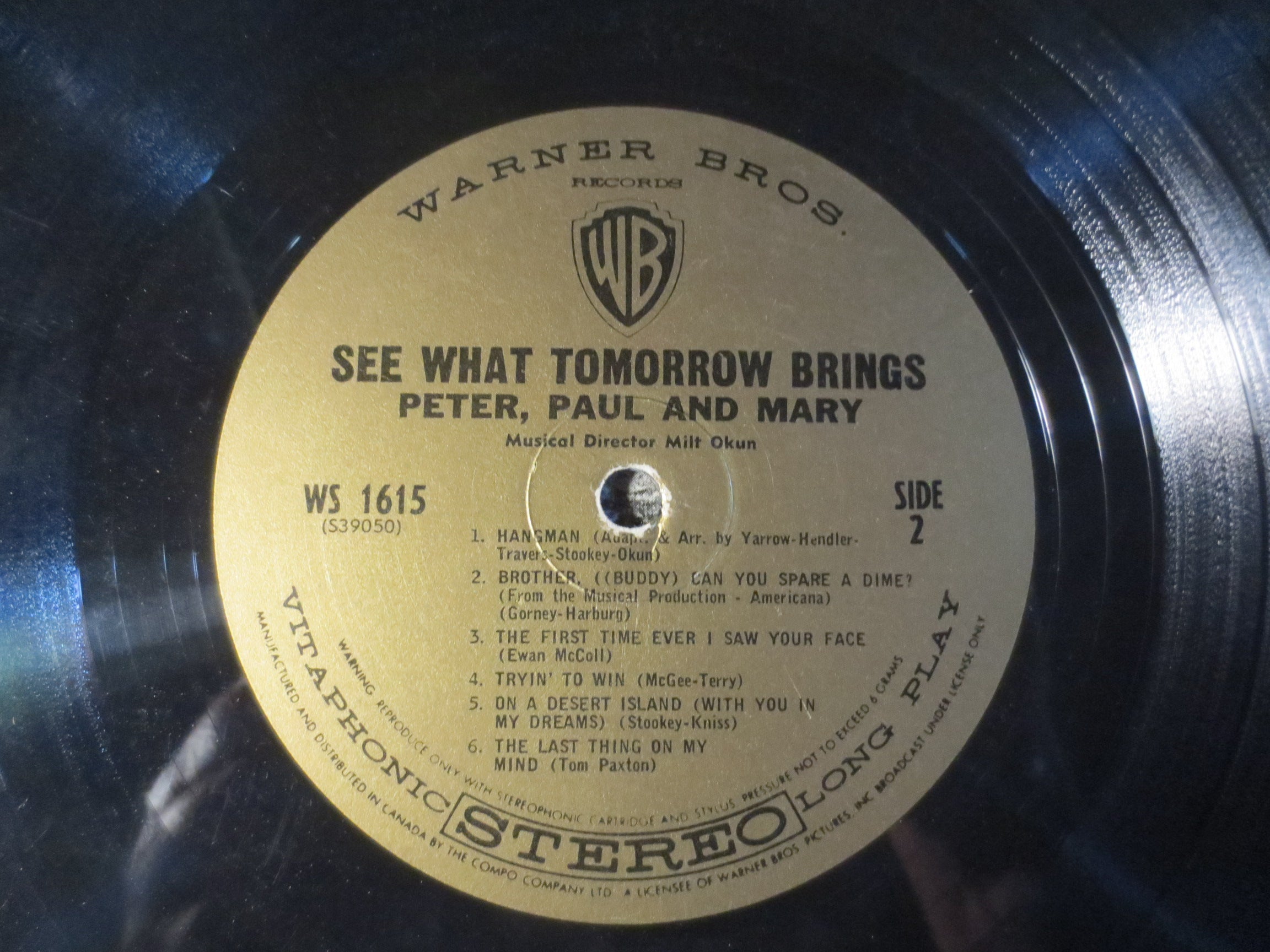 Peter, Paul and Mary – See What Tomorrow Brings (1965) Vinyl LP