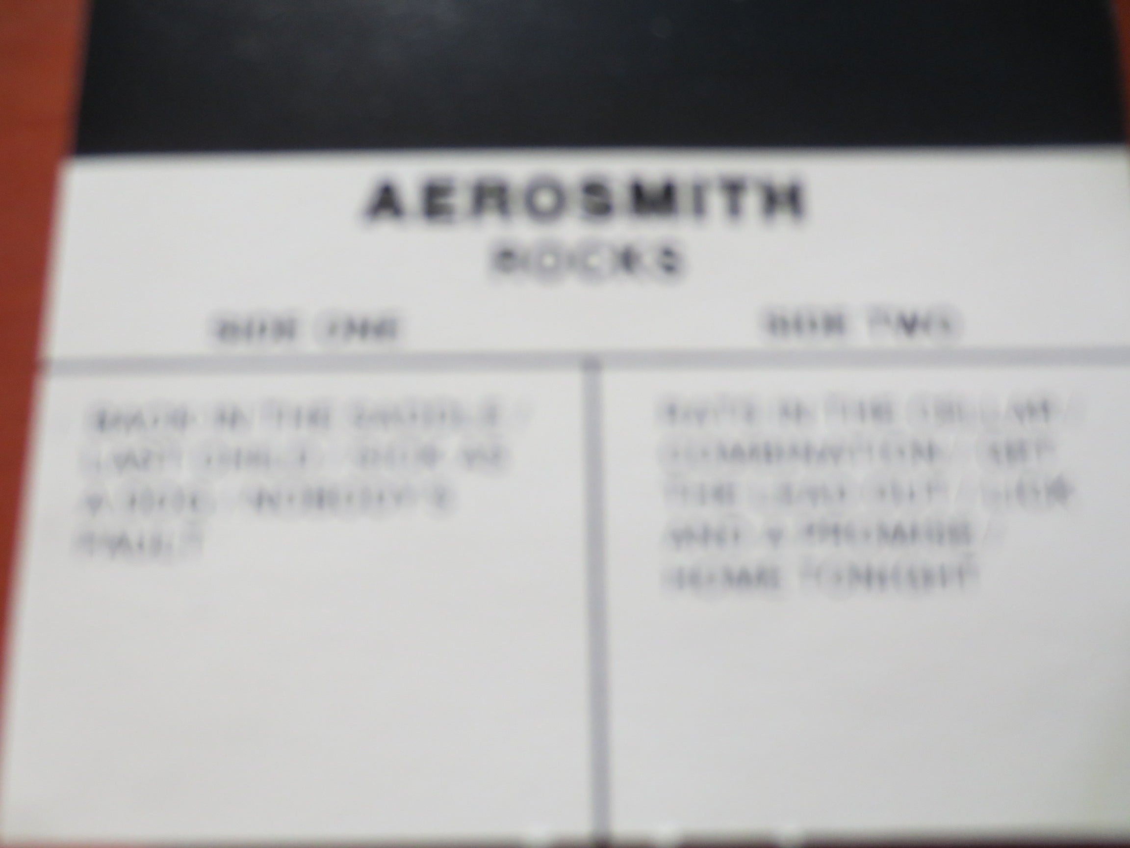 Aerosmith – Rocks (1976) Cassette