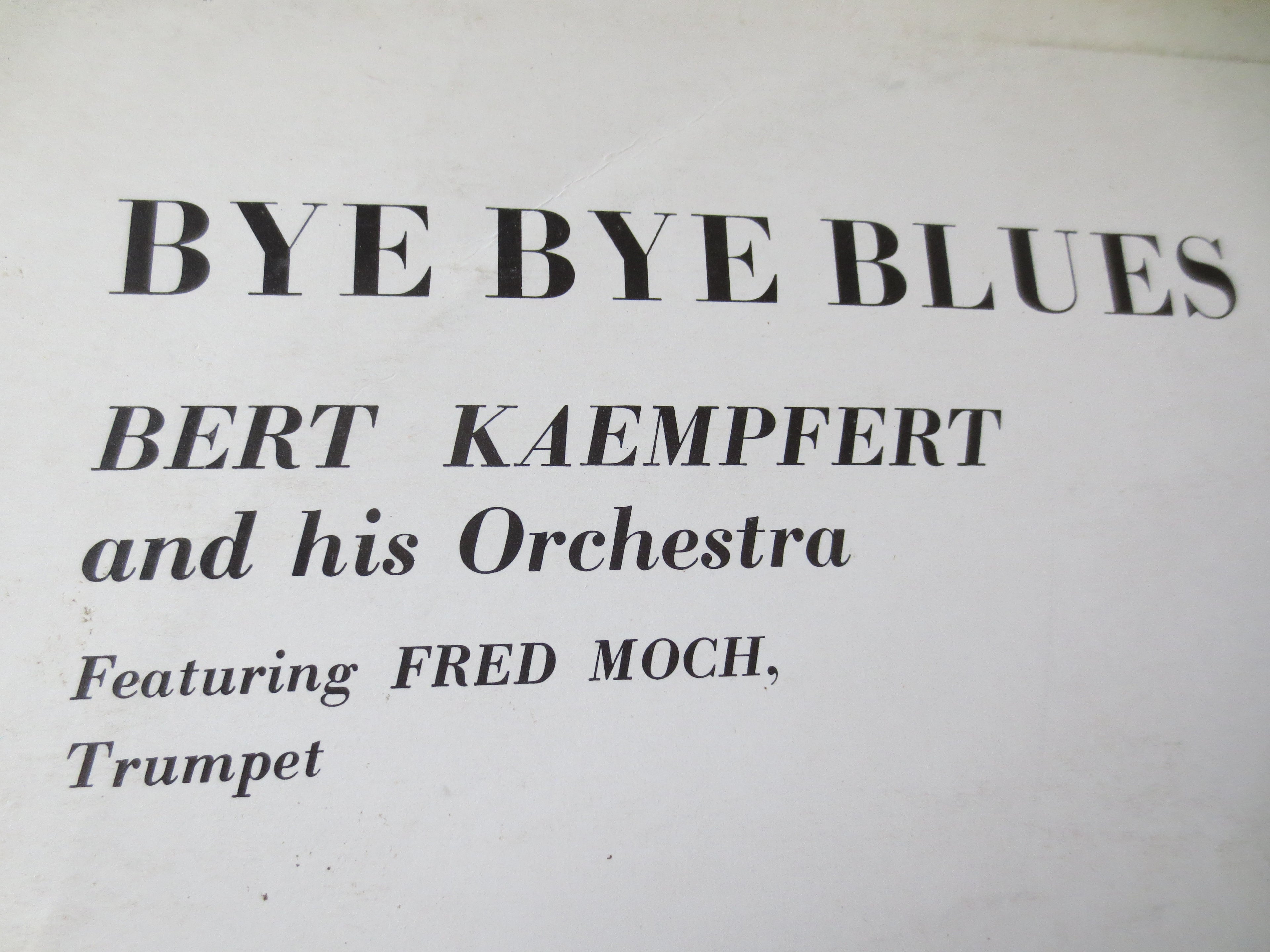 Bert Kaempfert – Bye Bye Blues (1965) Vinyl LP