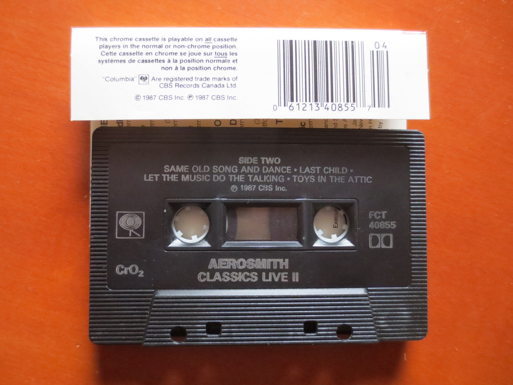 Aerosmith – Classics Live II (1987) Cassette