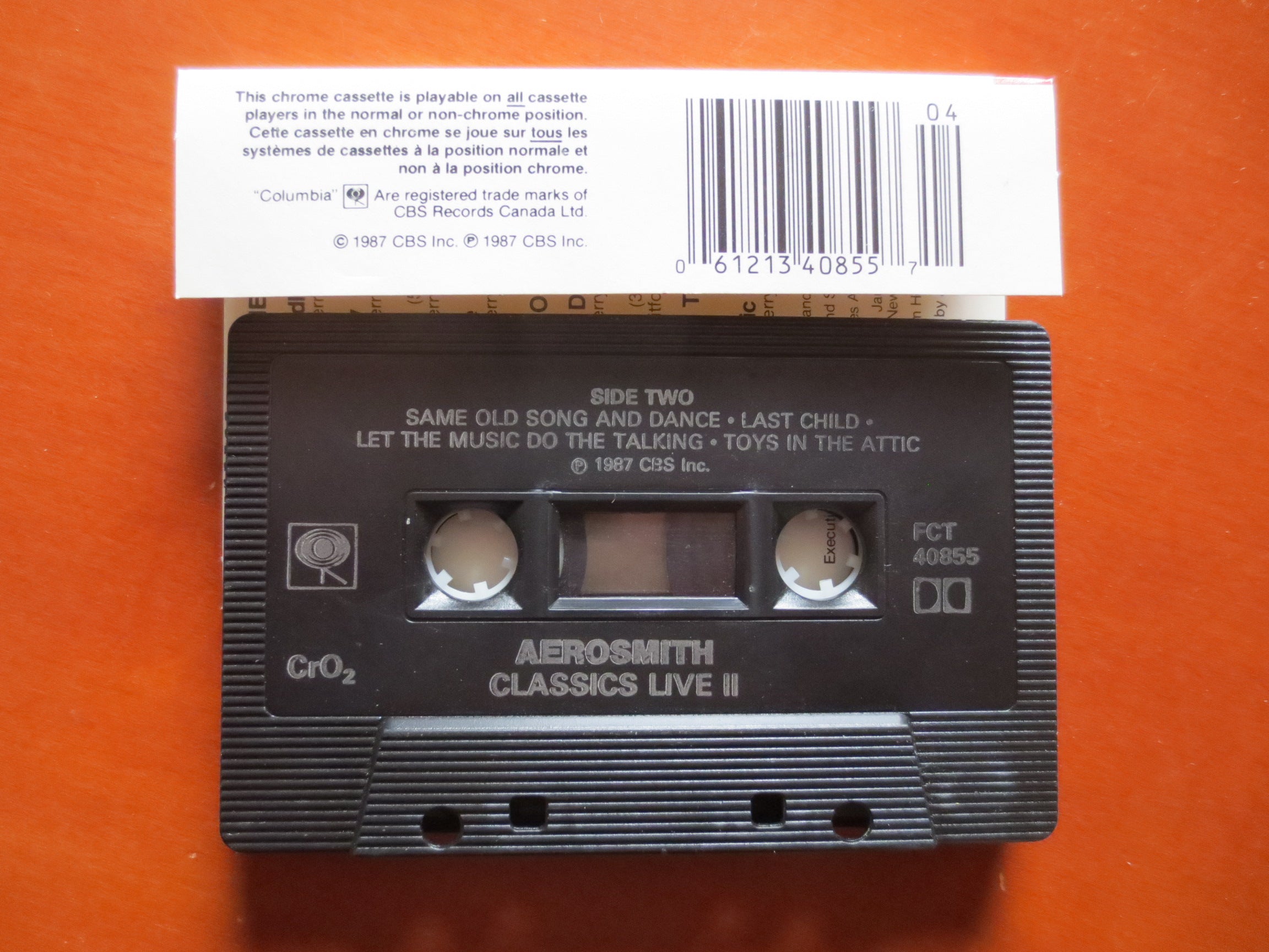 Aerosmith – Classics Live II (1987) Cassette