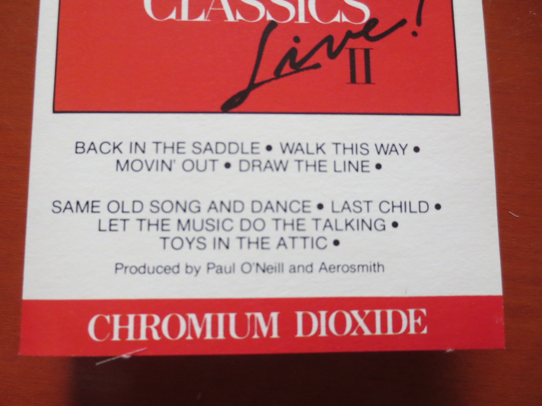 Aerosmith – Classics Live II (1987) Cassette