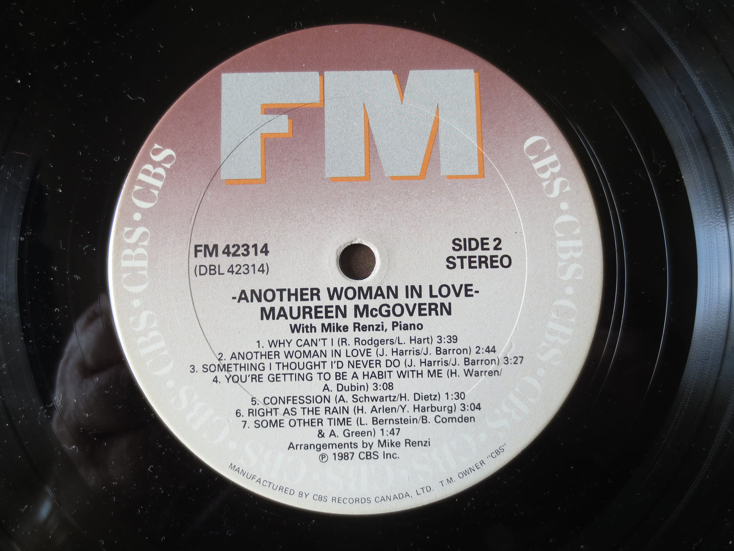 MAUREEN McGOVERN, Another WOMAN in Love, Vintage Vinyl, Record Vinyl, lps, Vinyl Record, Vinyl, Pop Records, 1985 Records