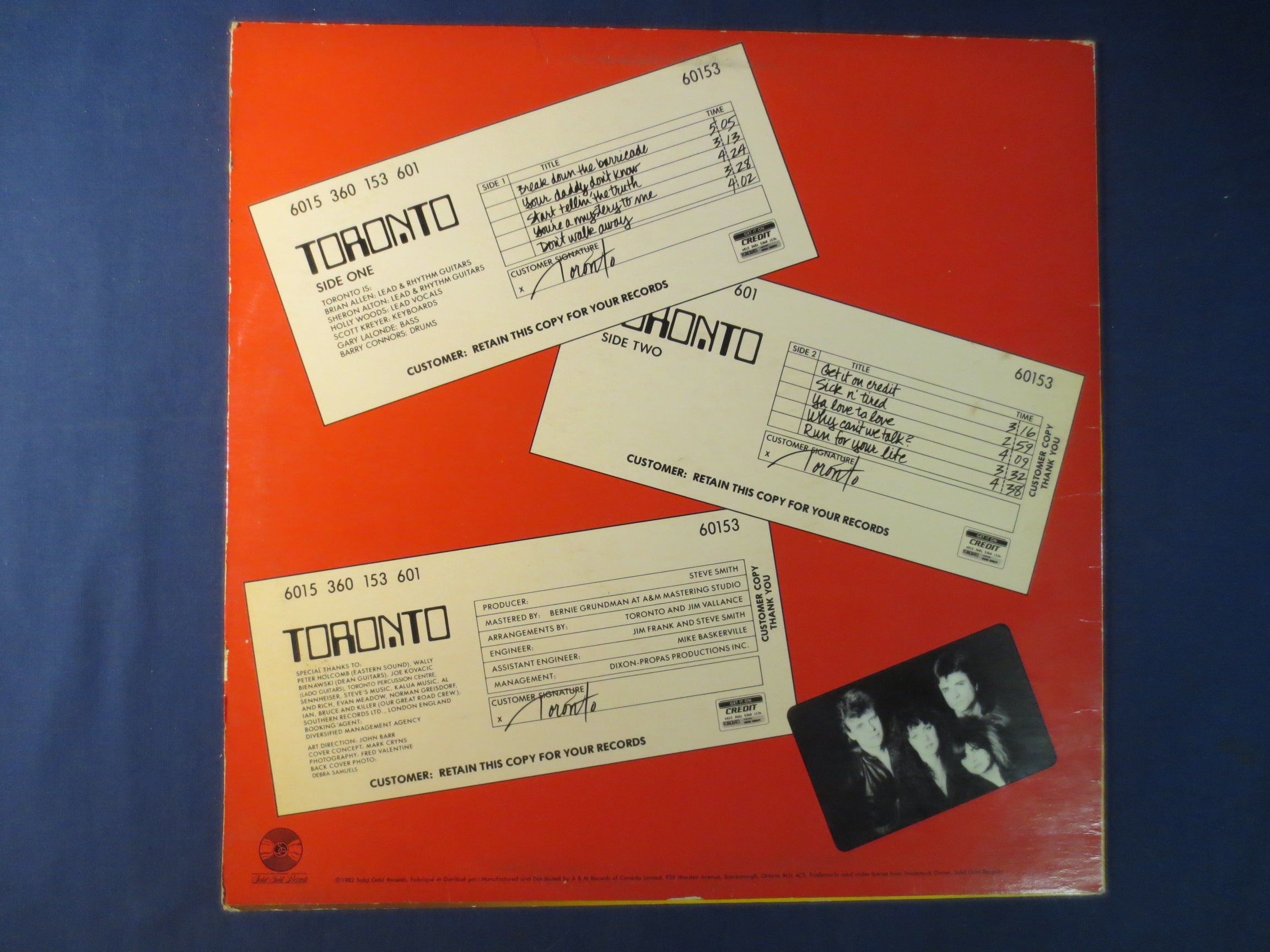 Toronto – Get It on Credit (1982) Vinyl LP