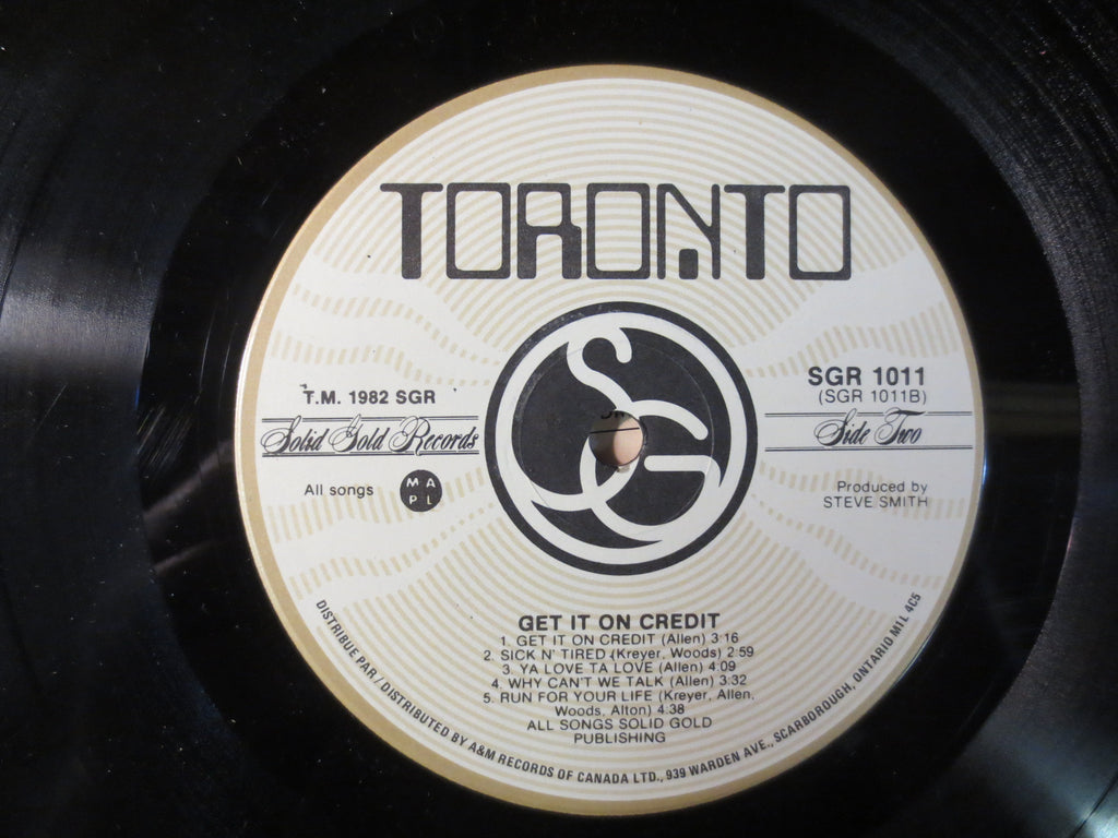 Toronto – Get It on Credit (1982) Vinyl LP