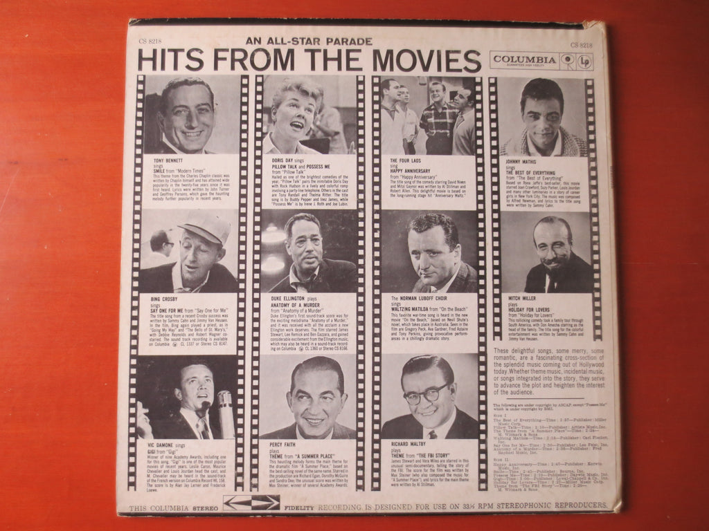 Hits of the Movies – Columbia Records (1959) Vinyl LP