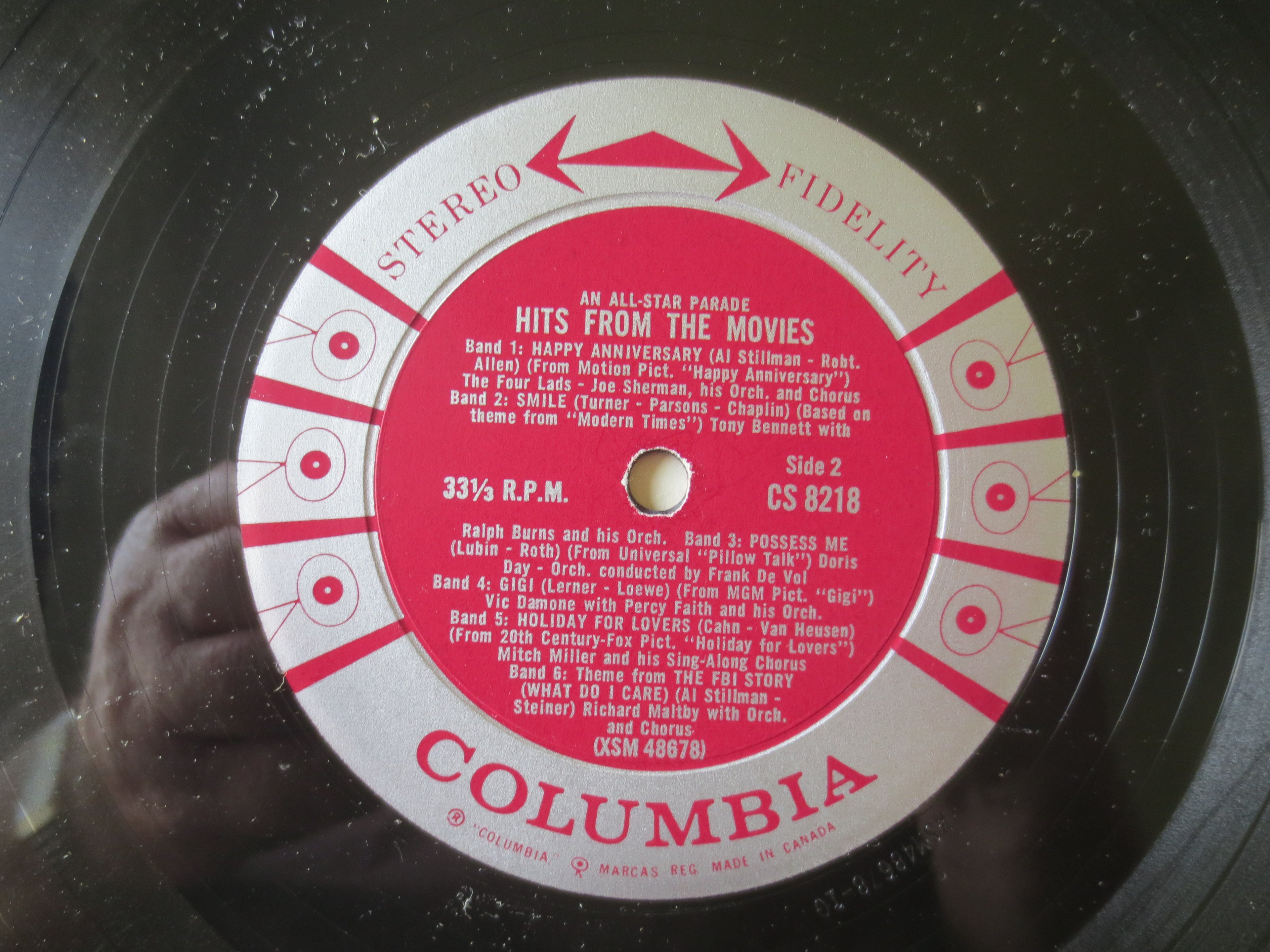 Hits of the Movies – Columbia Records (1959) Vinyl LP
