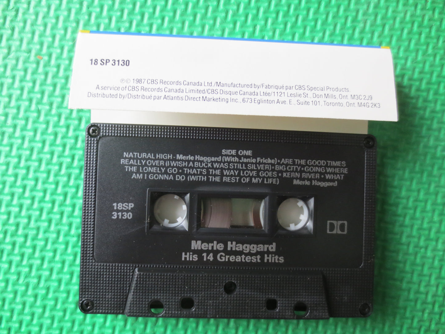 MERLE HAGGARD, GREATEST Hits, Merle Haggard Tape, Merle Haggard lp, Country Cassettes, Country Tape, 1987 Cassette