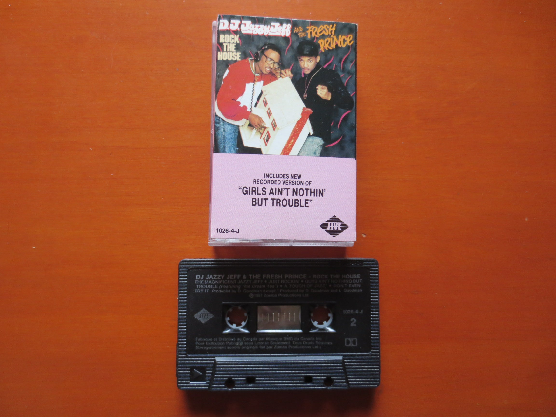 DJ Jazzy Jeff & The Fresh Prince – Rock the House (1987) Cassette