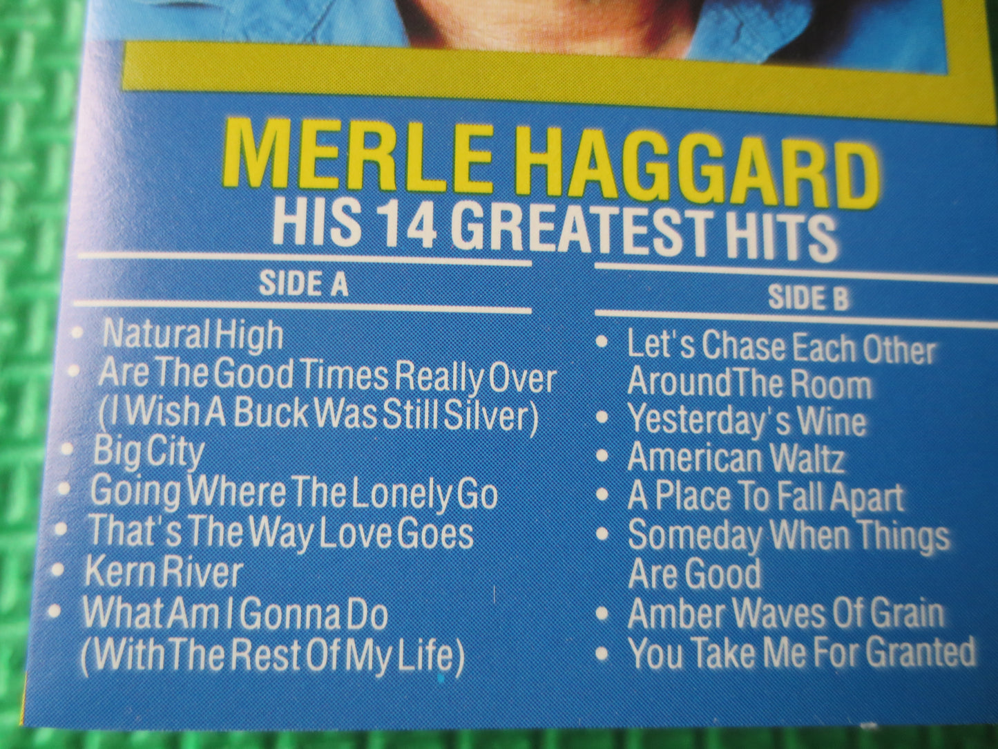 MERLE HAGGARD, GREATEST Hits, Merle Haggard Tape, Merle Haggard lp, Country Cassettes, Country Tape, 1987 Cassette