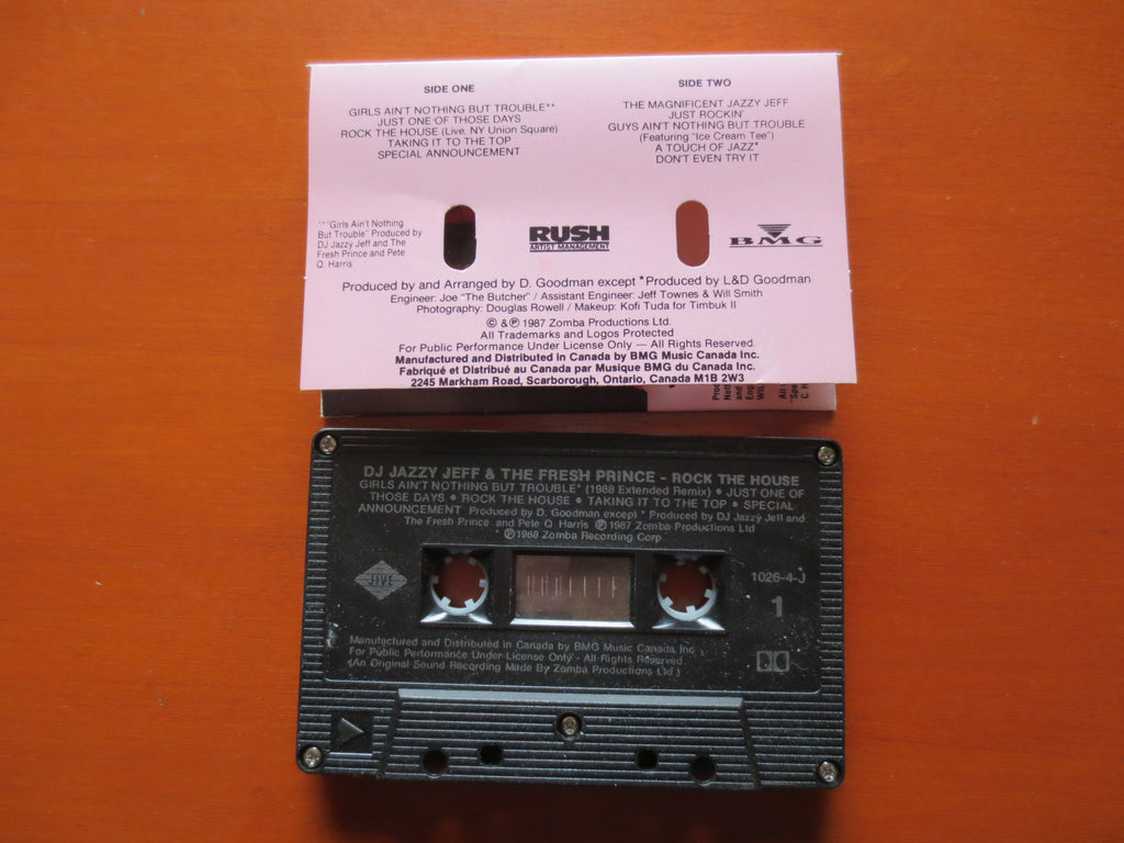 DJ Jazzy Jeff & The Fresh Prince – Rock the House (1987) Cassette