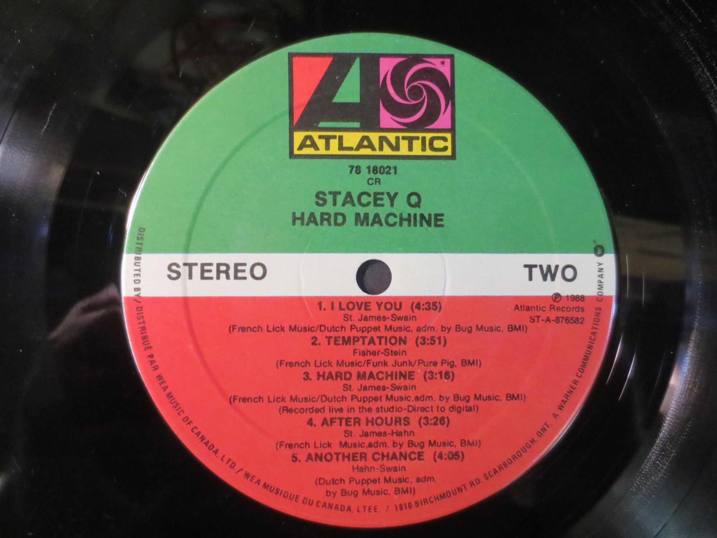 Stacey Q – Hard Machine (1988) Vinyl LP
