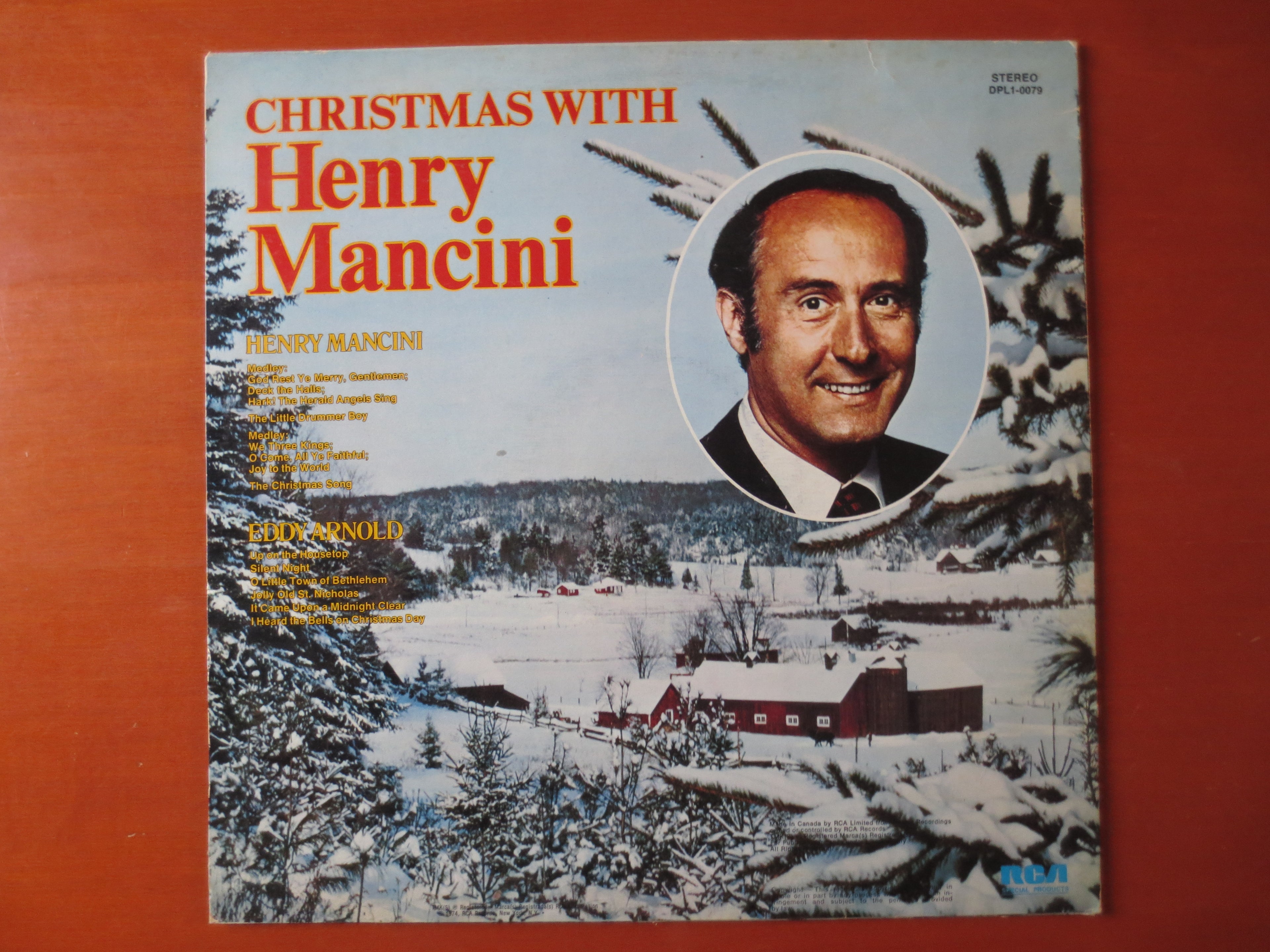 Henry Mancini & Eddy Arnold – Christmas Music (1974) Vinyl LP
