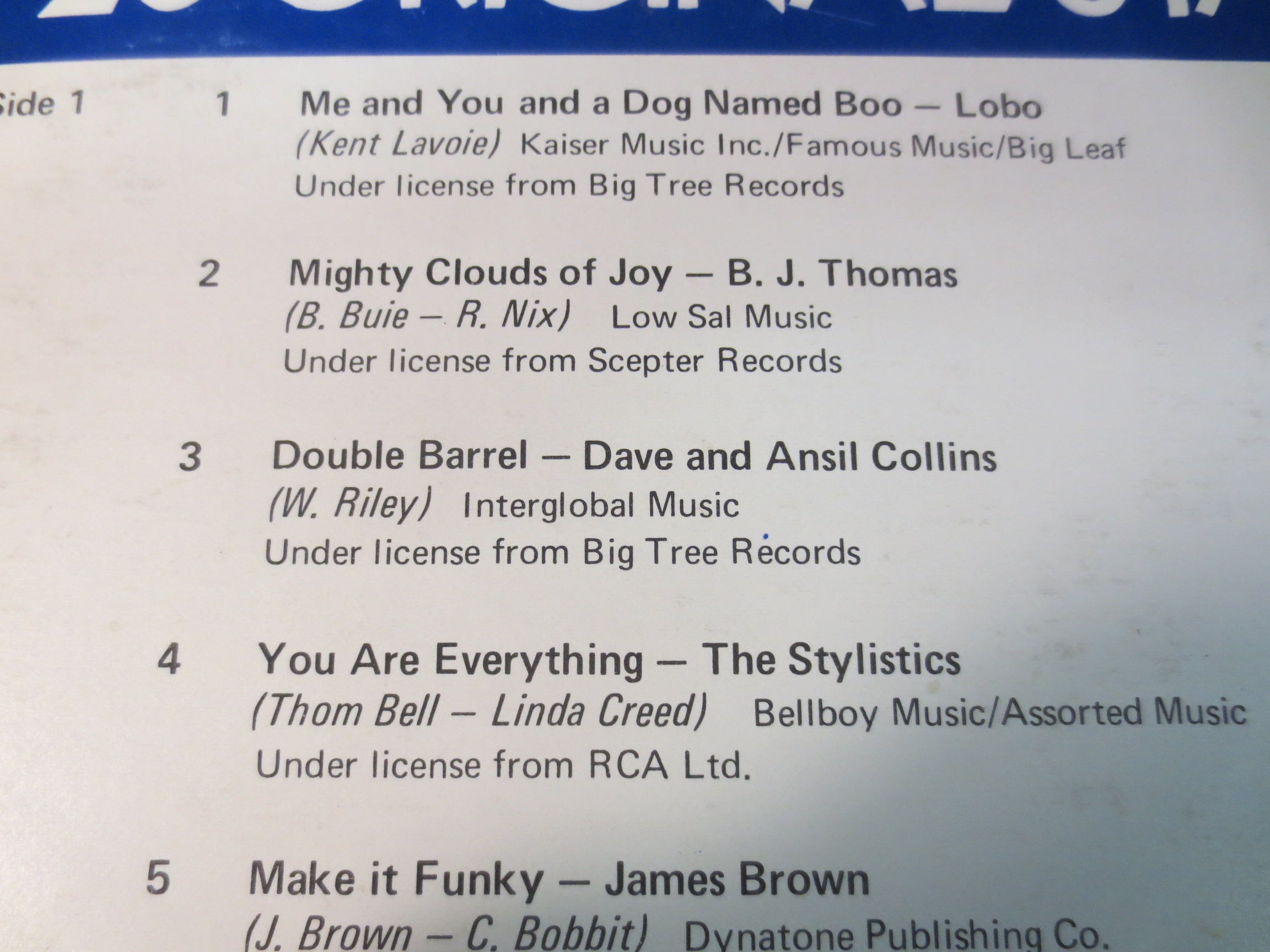 20 Chartstoppers – Original Hits (1974) Vinyl LP