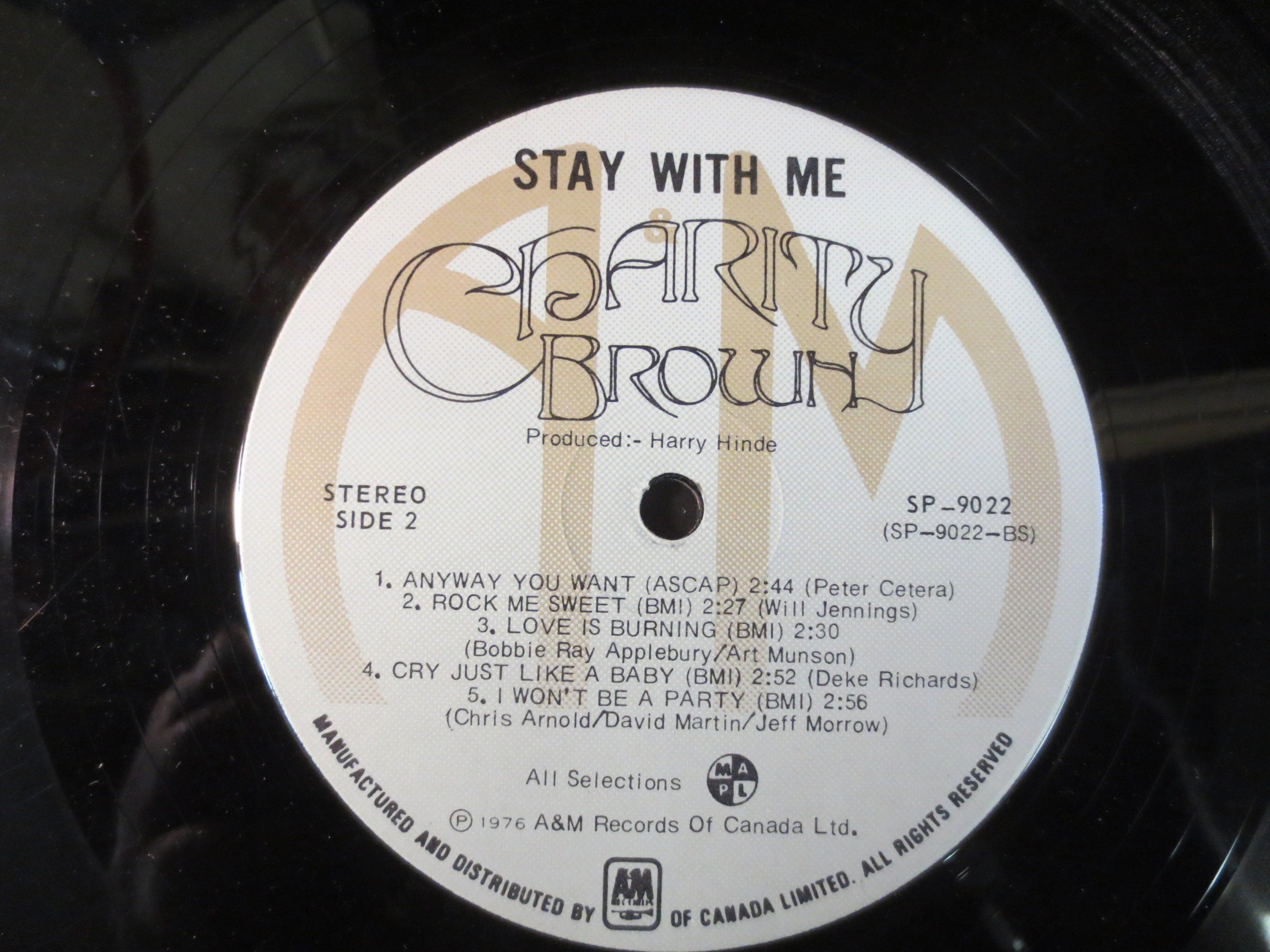 Charity Brown – Stay With Me (1976) Vinyl LP