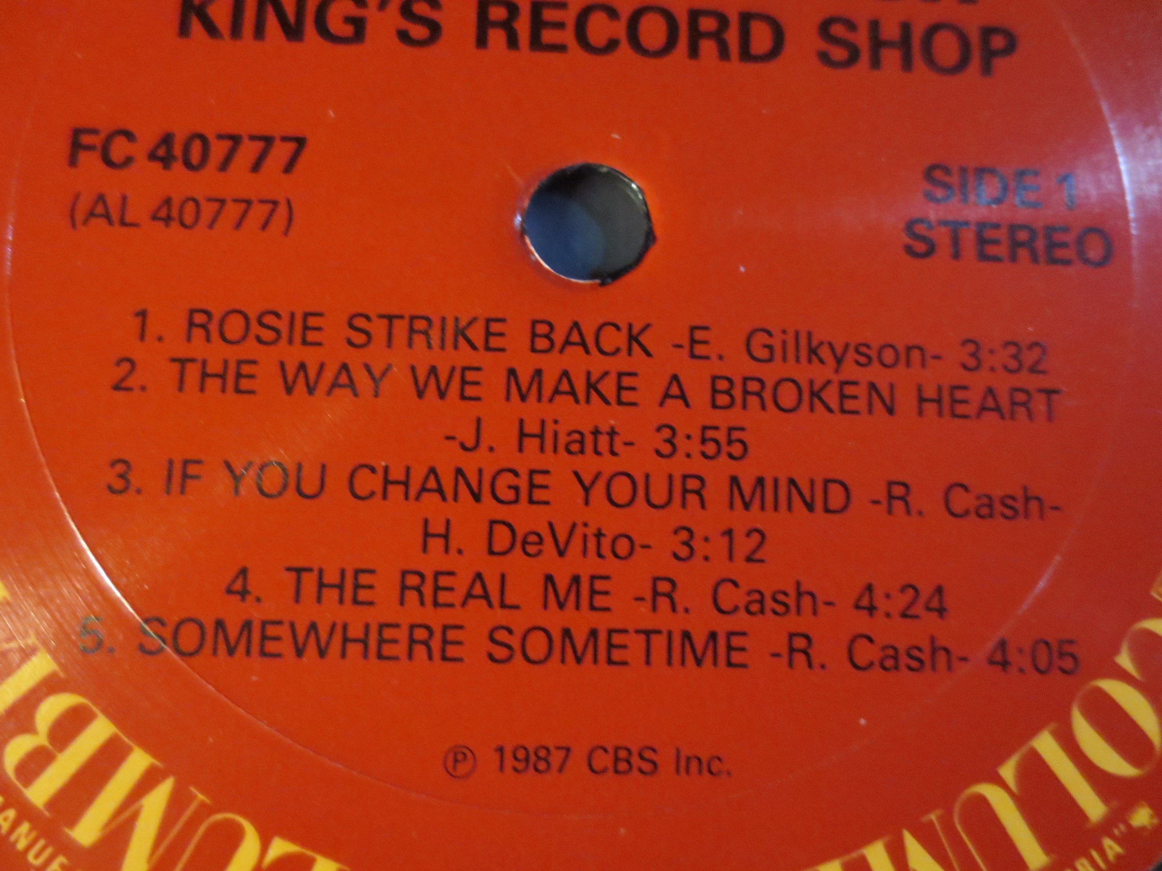 Rosanne Cash – King's Record Shop (1987) [Vinyl LP]